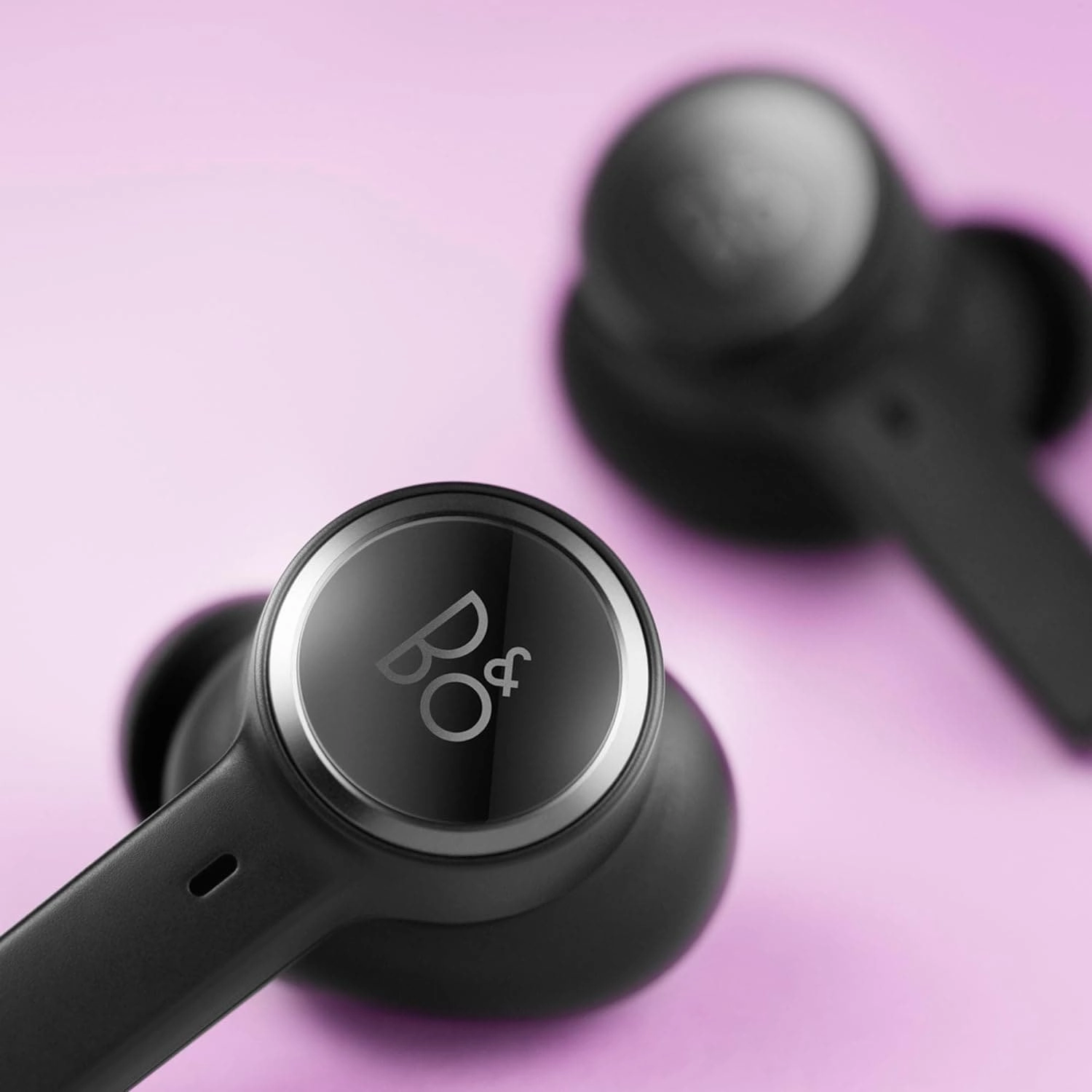 Bang & Olufsen Beoplay EX - Bluetooth Active Noise Cancelling Earphones, Playtime Up to 20 Hours, Waterproof IP57, Sport and Play with Charging Case - Black