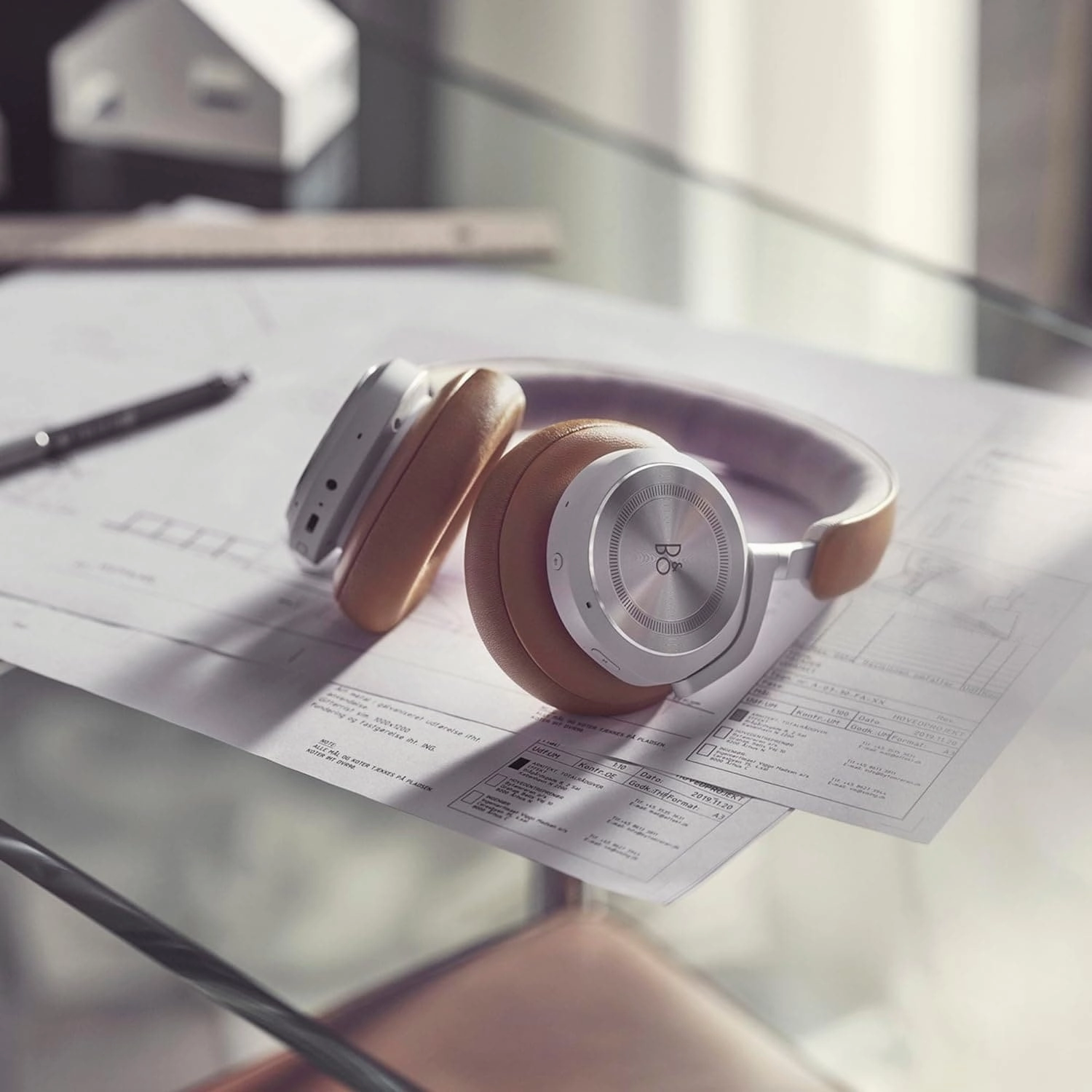 Bang & Olufsen Beoplay HX Wireless Bluetooth Active Noise Cancelling Over-Ear Headphones, Timber