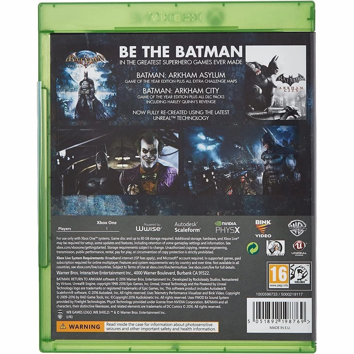 Batman Return to Arkham (Xbox One)