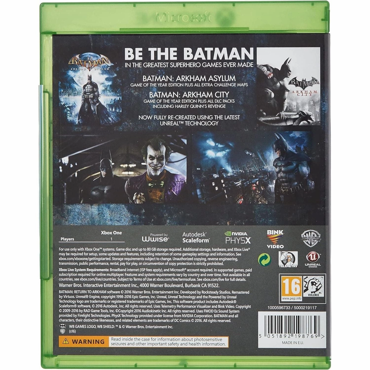 Batman Return to Arkham (Xbox One)