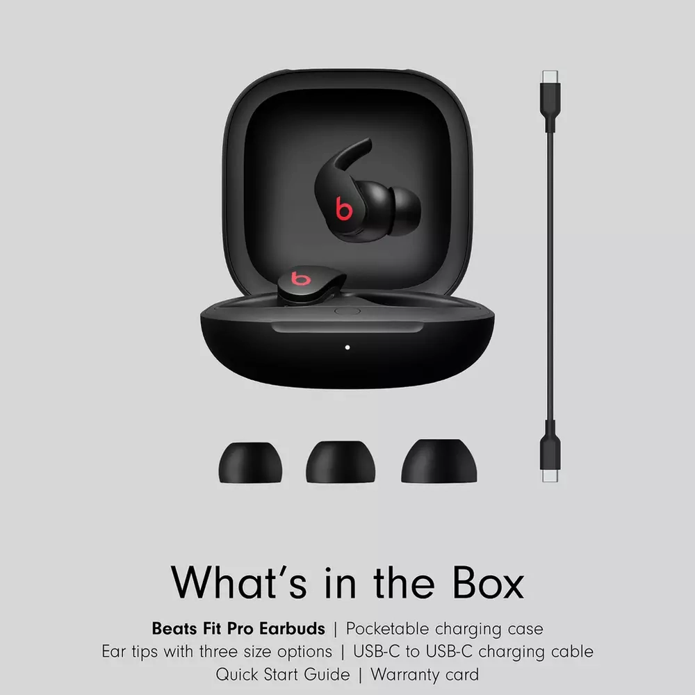 Beats Fit Pro True Wireless Noise Cancelling Earbuds - Black