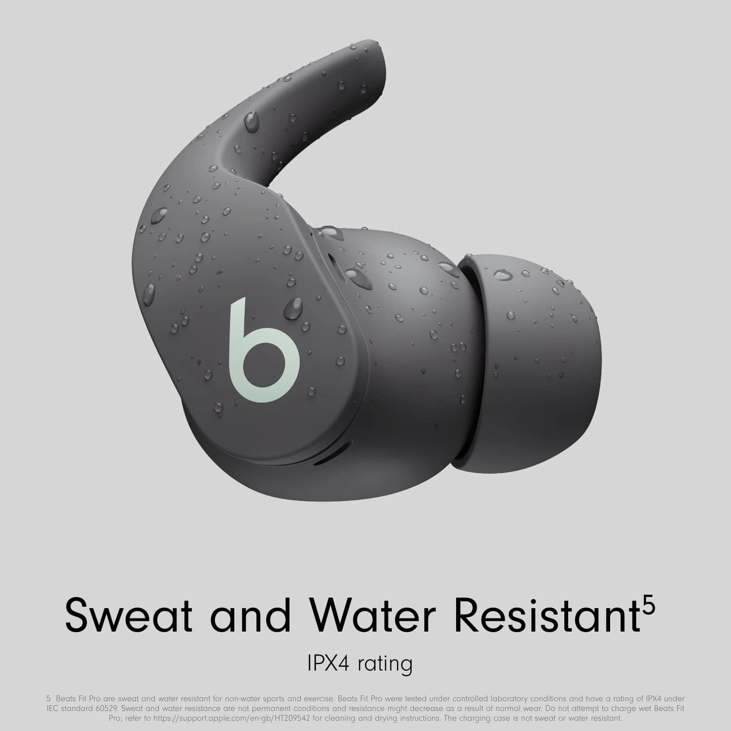 Beats Fit Pro True Wireless Noise Cancelling Earbuds - Sweat-Resistant Bluetooth Earphones with Built-in Mic - Compatible with Apple & Android - Sage Grey