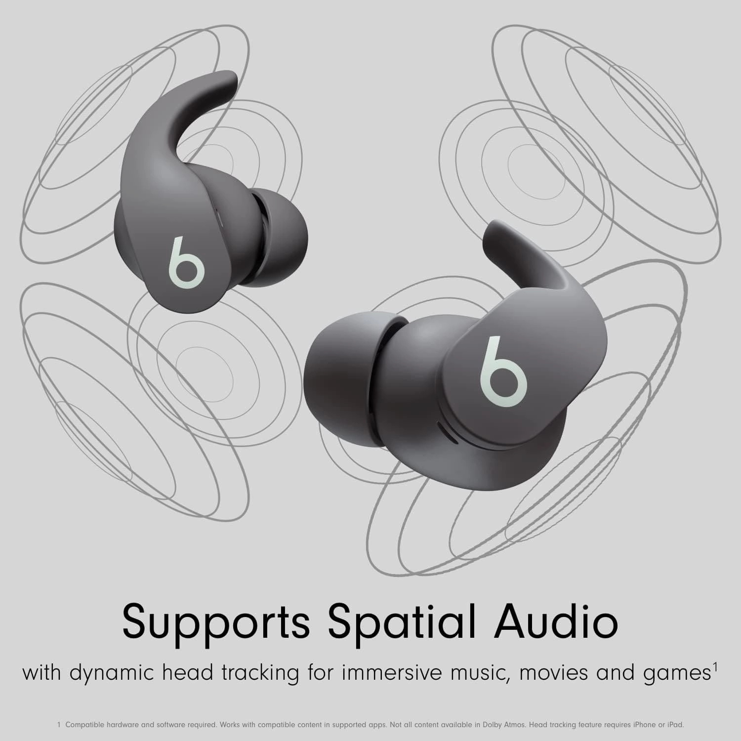 Beats Fit Pro True Wireless Noise Cancelling Earbuds - Sweat-Resistant Bluetooth Earphones with Built-in Mic - Compatible with Apple & Android - Sage Grey