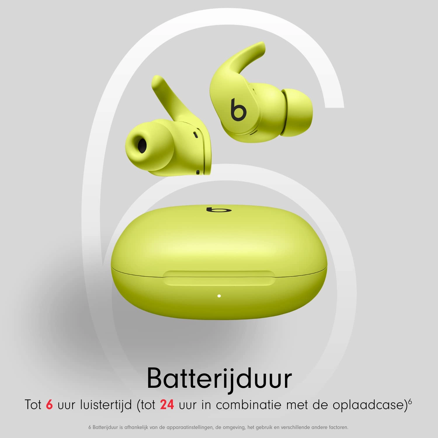 Beats Fit Pro Wireless Bluetooth Earbuds  Noise Cancelling, IPX4, 6H Battery, 24H w/ Case, Volt Yellow