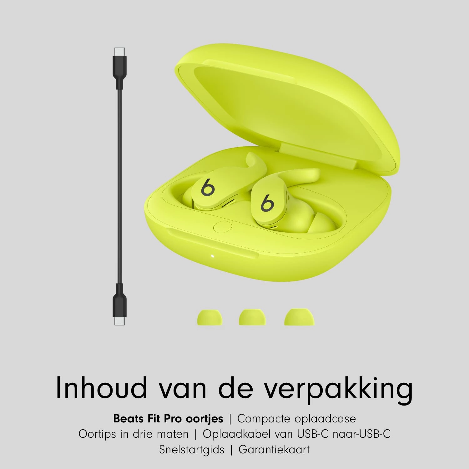 Beats Fit Pro Wireless Bluetooth Earbuds  Noise Cancelling, IPX4, 6H Battery, 24H w/ Case, Volt Yellow