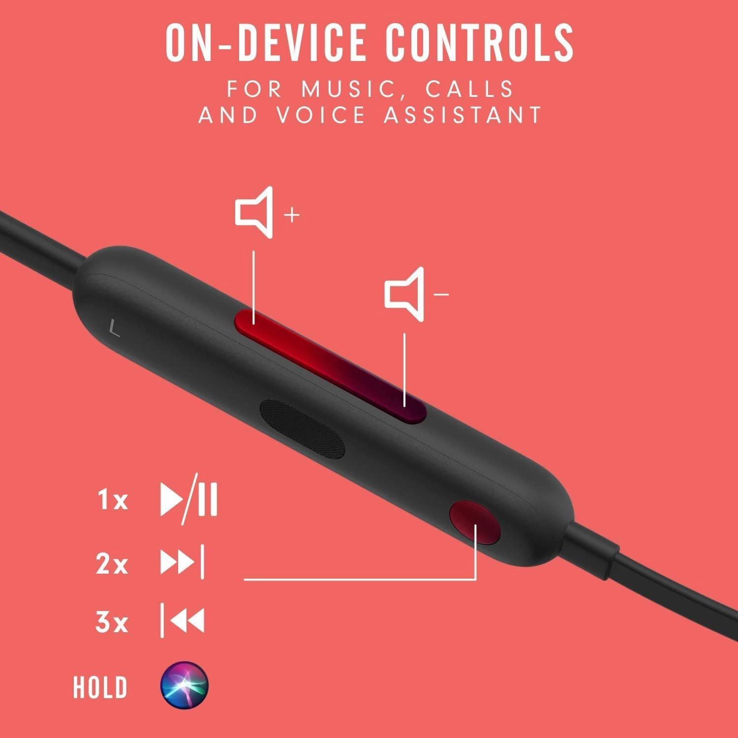 Beats Flex Wireless Earphones  Apple W1 Headphone Chip, Magnetic Earbuds, Class 1 Bluetooth, 12 Hours of Listening Time, Built-in Microphone - Beats Black