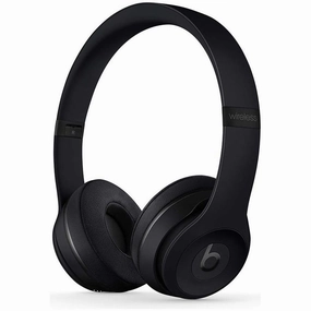 beats Solo3 Wireless On-Ear Headphones - Apple W1 Headphone Chip, Class 1 Bluetooth, 40 Hours Of Listening Time - Black earbuds and headphones, true wireless earbuds, noise cancelling earbuds