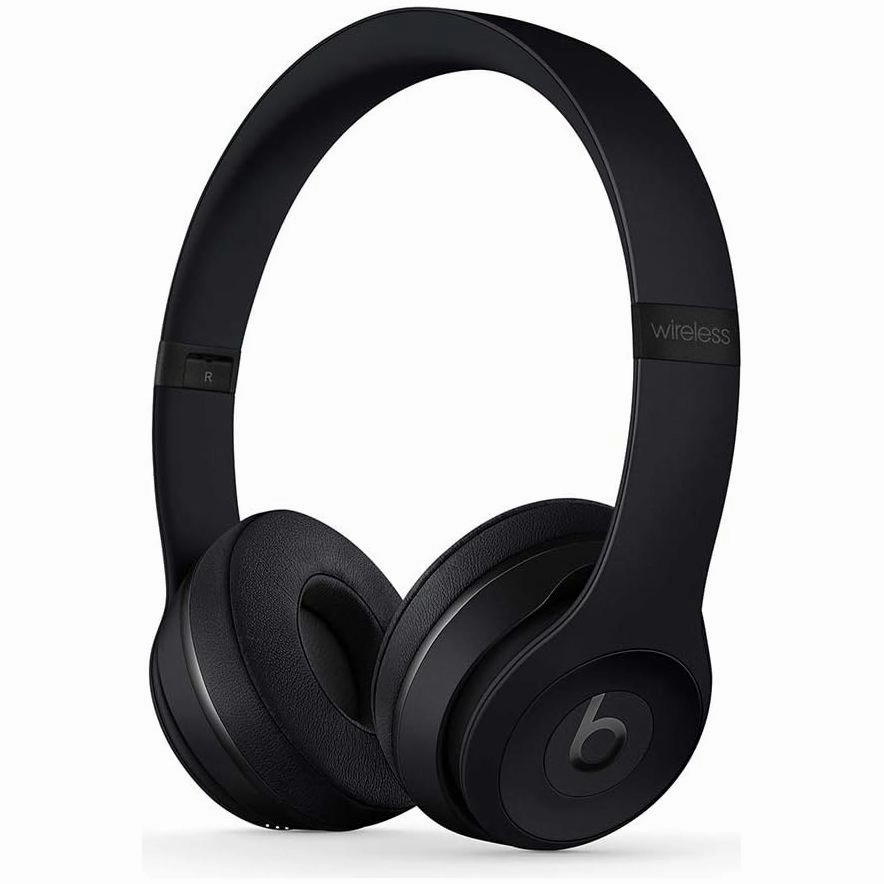 beats Solo3 Wireless On-Ear Headphones - Apple W1 Headphone Chip, Class 1 Bluetooth, 40 Hours Of Listening Time - Black earbuds and headphones, true wireless earbuds, noise cancelling earbuds