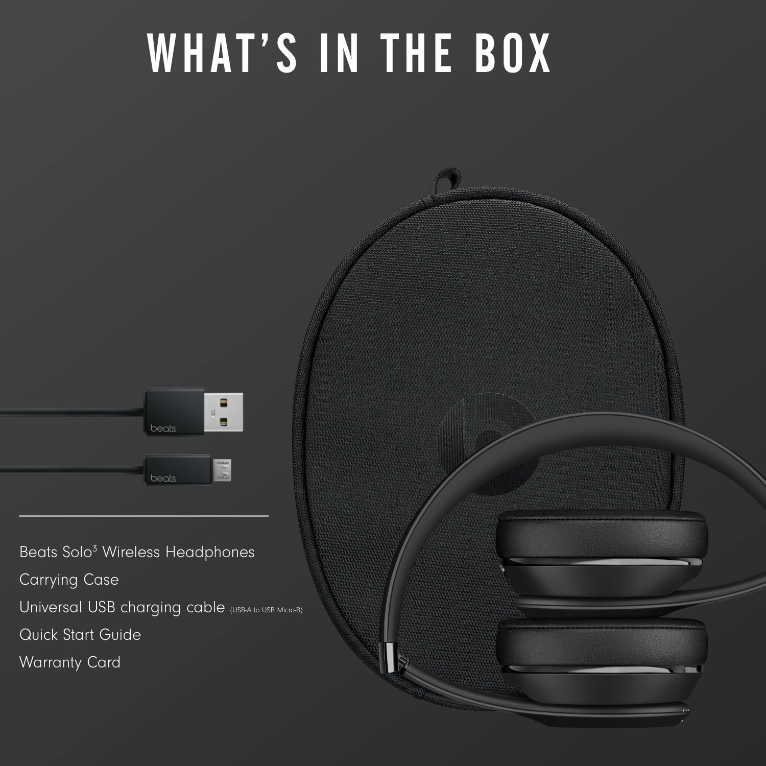 beats Solo3 Wireless On-Ear Headphones - Apple W1 Headphone Chip, Class 1 Bluetooth, 40 Hours Of Listening Time - Black