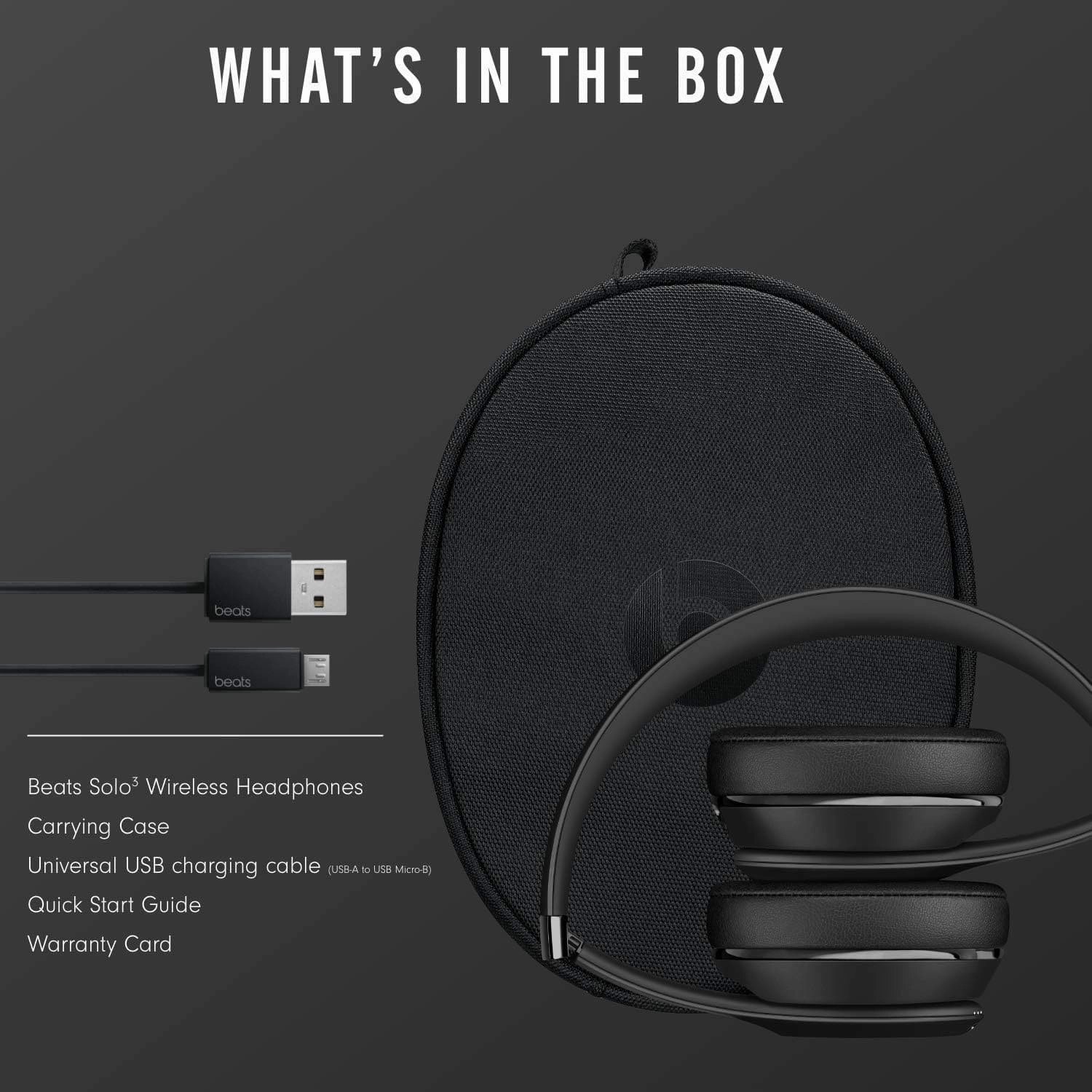 Beats Solo3 Wireless On-Ear Headphones - Matte Black