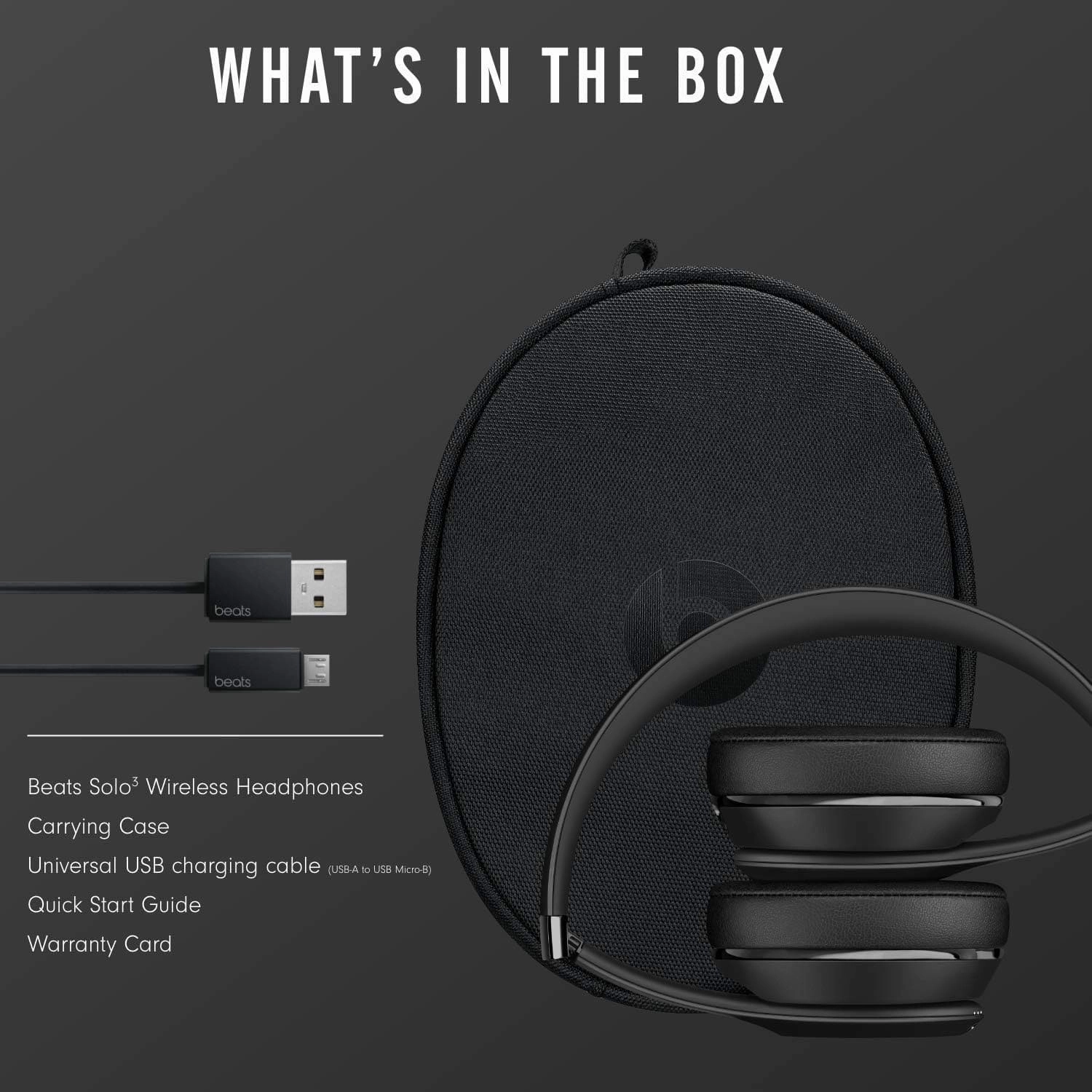 Beats Solo3 Wireless On-Ear Headphones - Matte Black