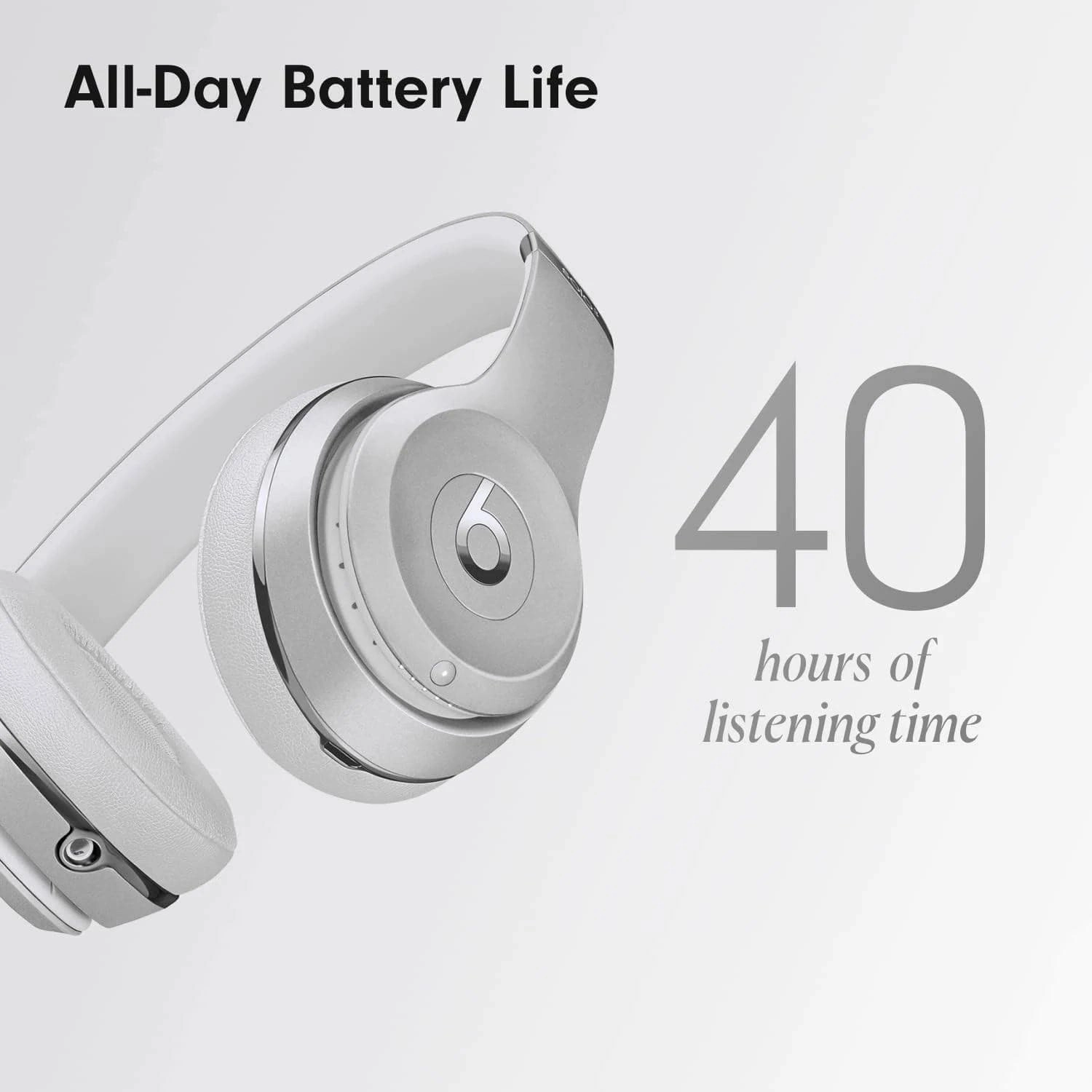 Beats Solo3 Wireless On-Ear Headphones -  Silver
