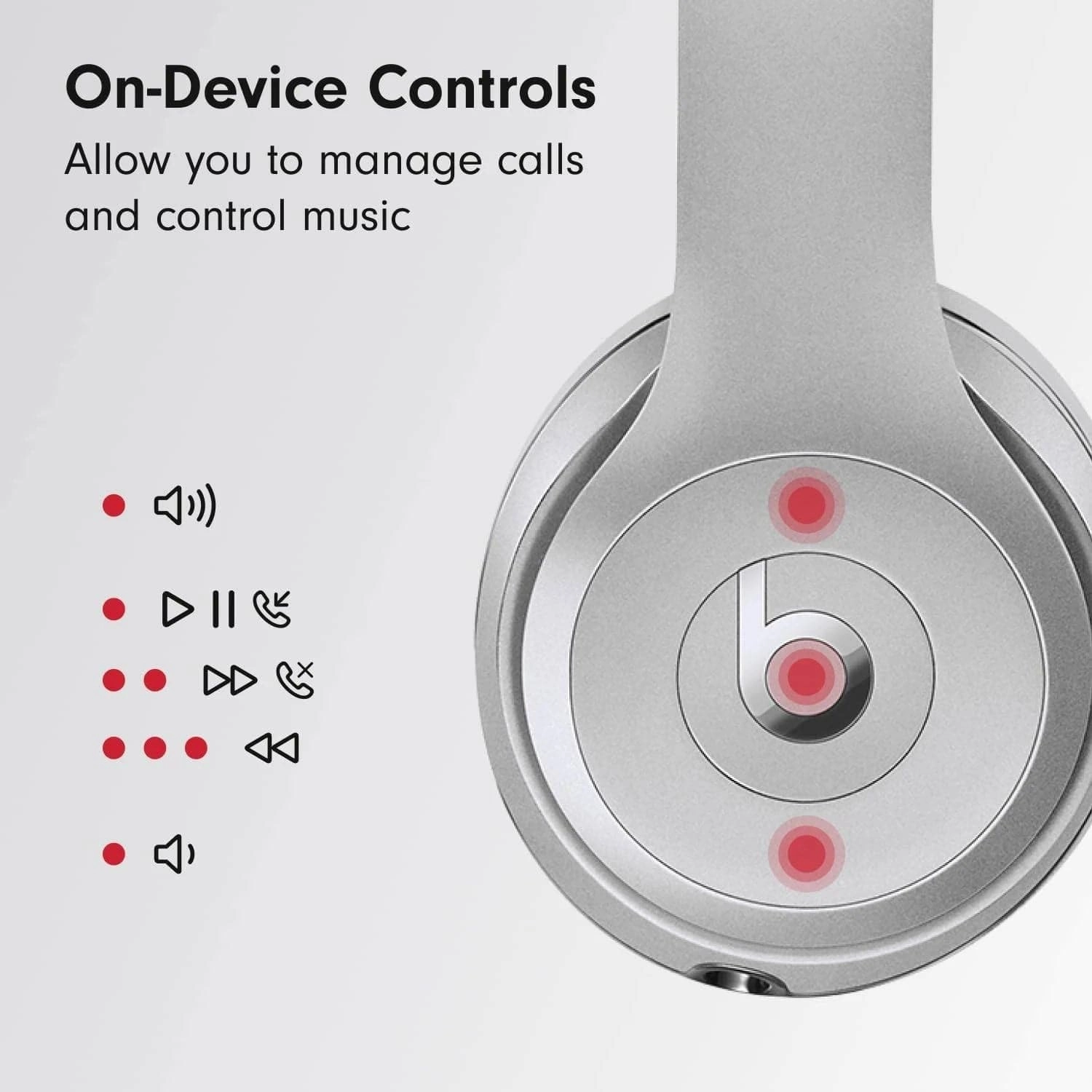 Beats Solo3 Wireless On-Ear Headphones -  Silver