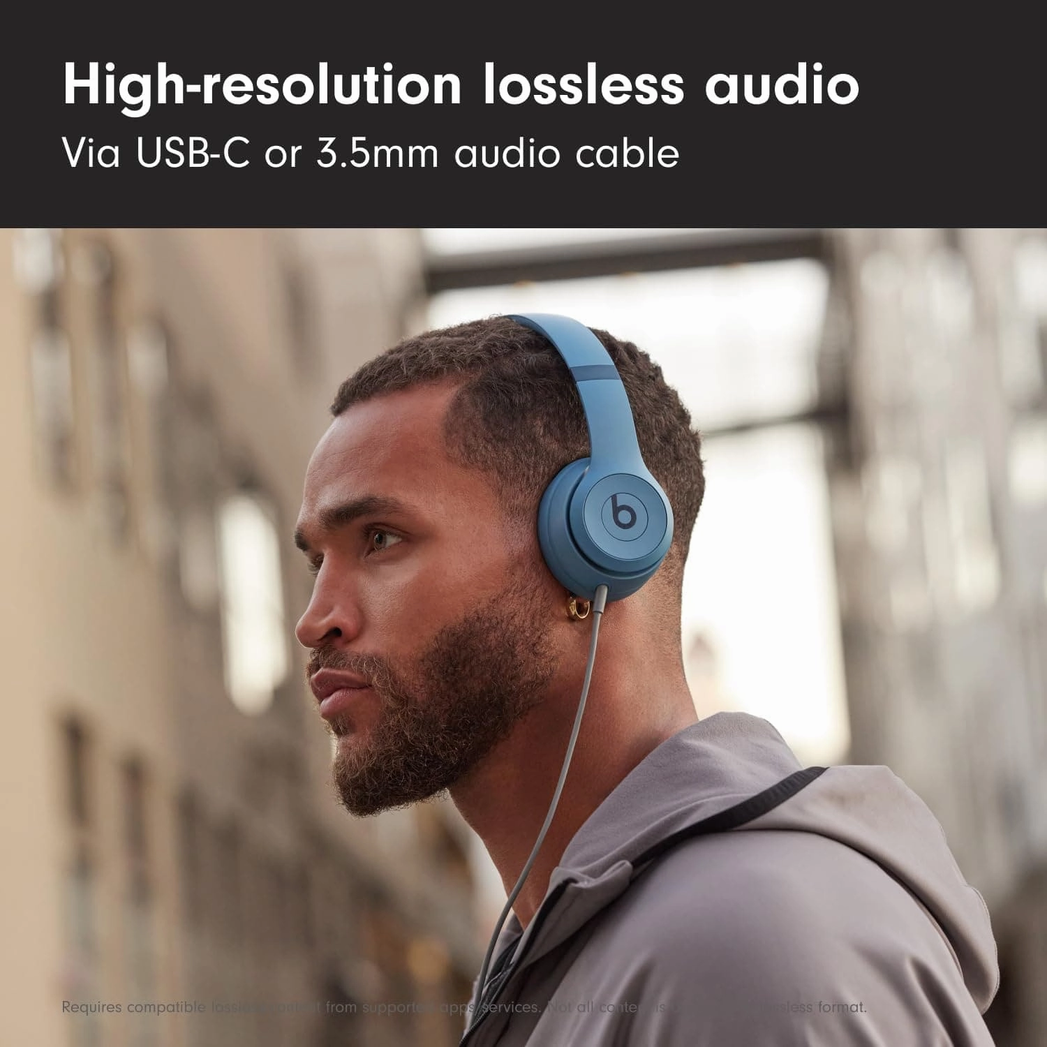 Beats Solo 4 On-Ear True Wireless Headphones - Slate Blue