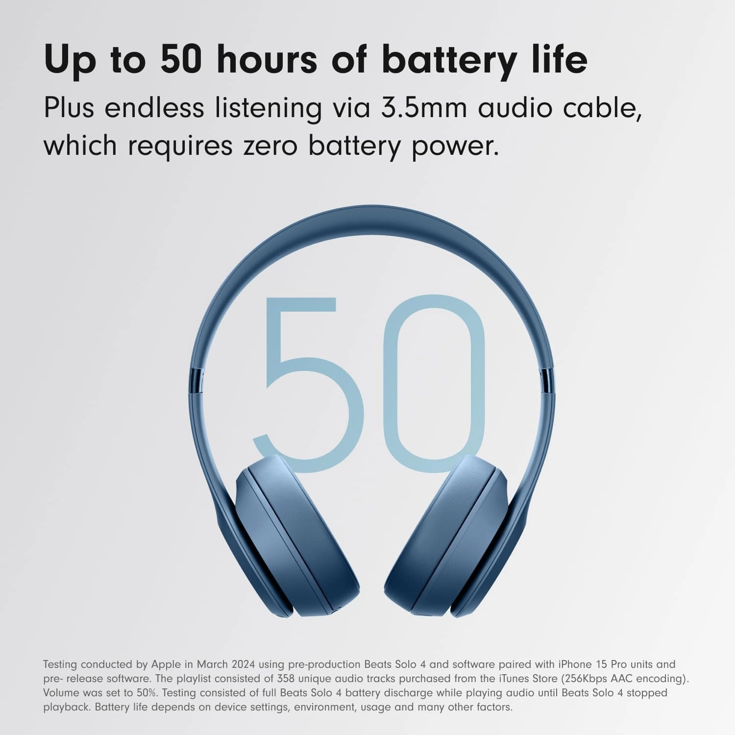 Beats Solo 4 On-Ear True Wireless Headphones - Slate Blue