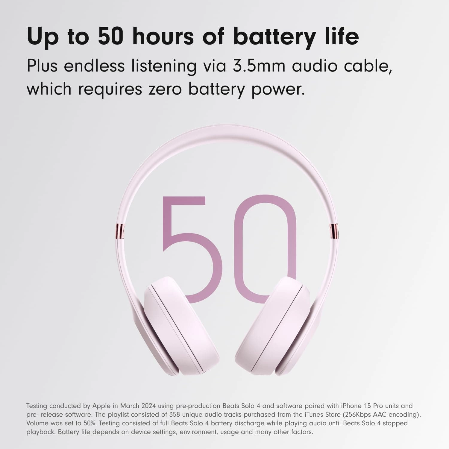 Beats Solo 4 On-Ear Wireless Headphones - Cloud Pink