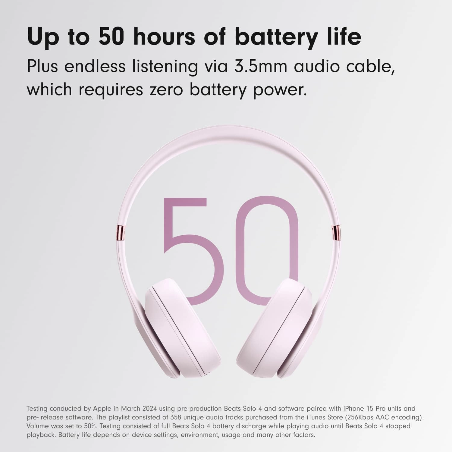 Beats Solo 4 On-Ear Wireless Headphones - Cloud Pink