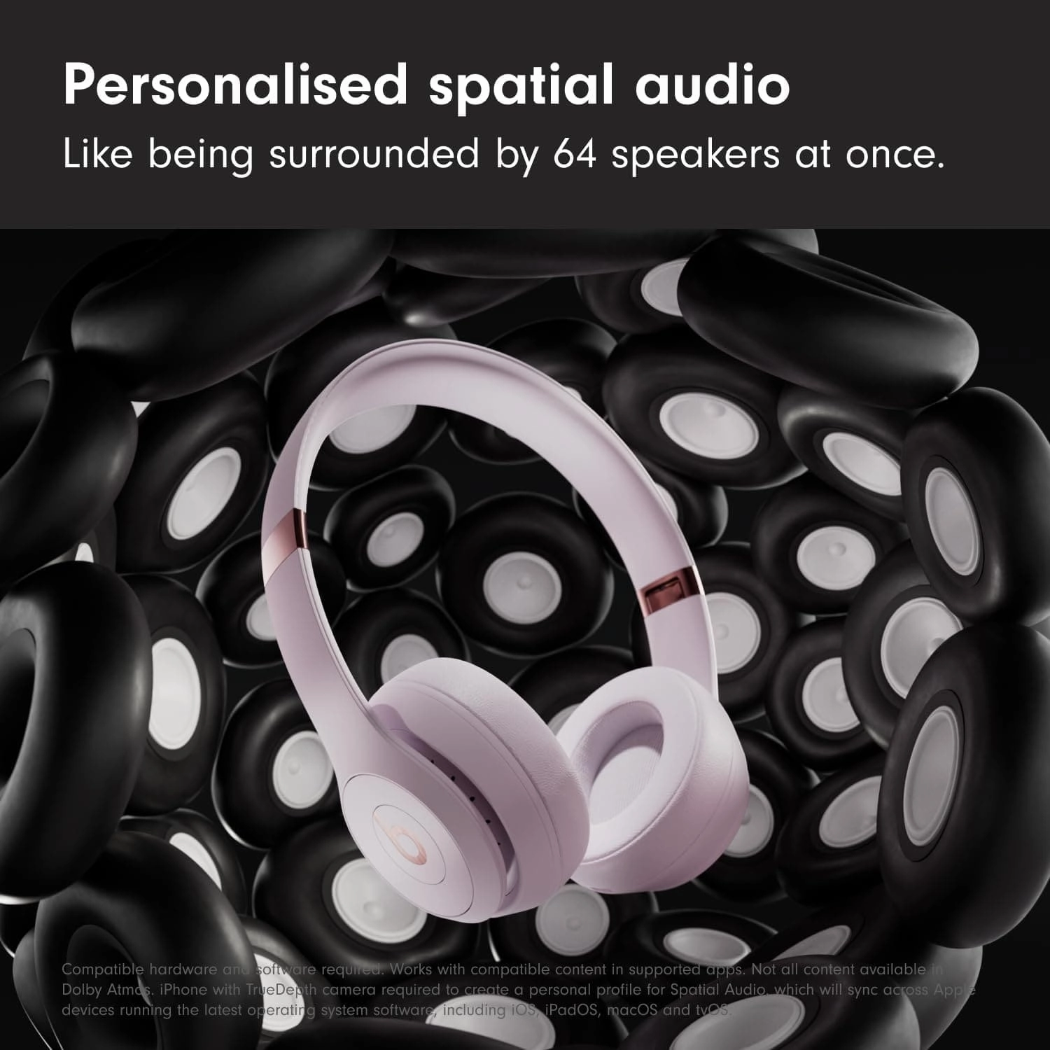 Beats Solo 4 On-Ear Wireless Headphones - Cloud Pink