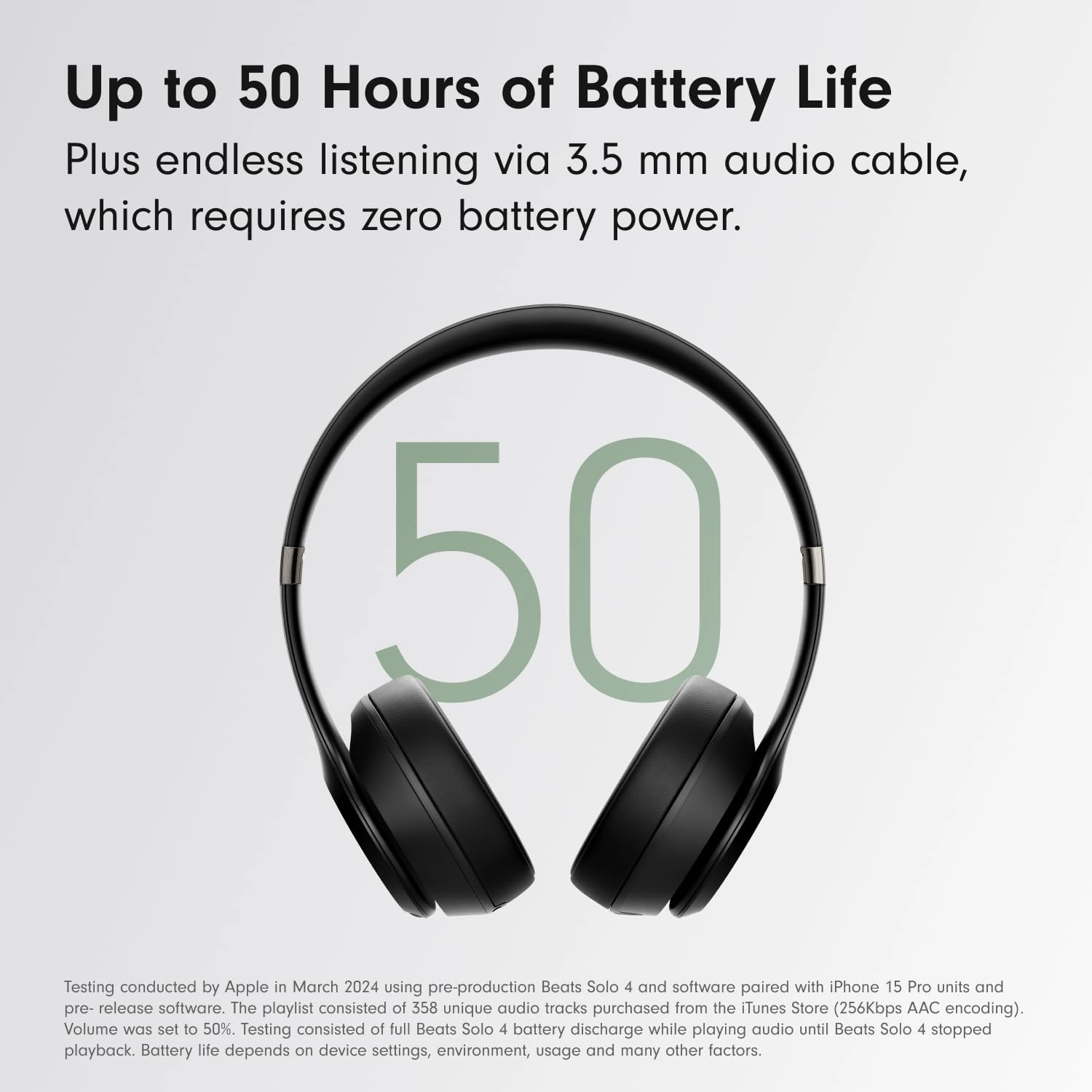 Beats Solo 4  Wireless Bluetooth On-Ear Headphones, Apple & Android Compatible, Up to 50 hours of Battery Life  Black & Gold