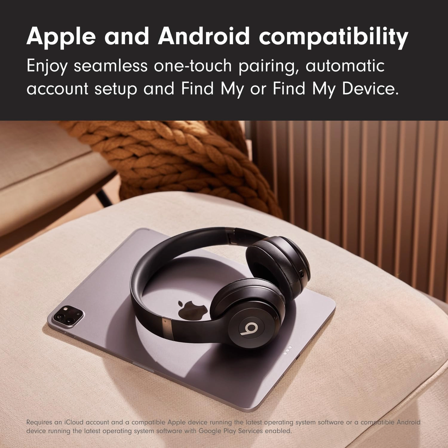 Beats Solo 4  Wireless Bluetooth On-Ear Headphones, Apple & Android Compatible, Up to 50 hours of Battery Life  Black & Gold