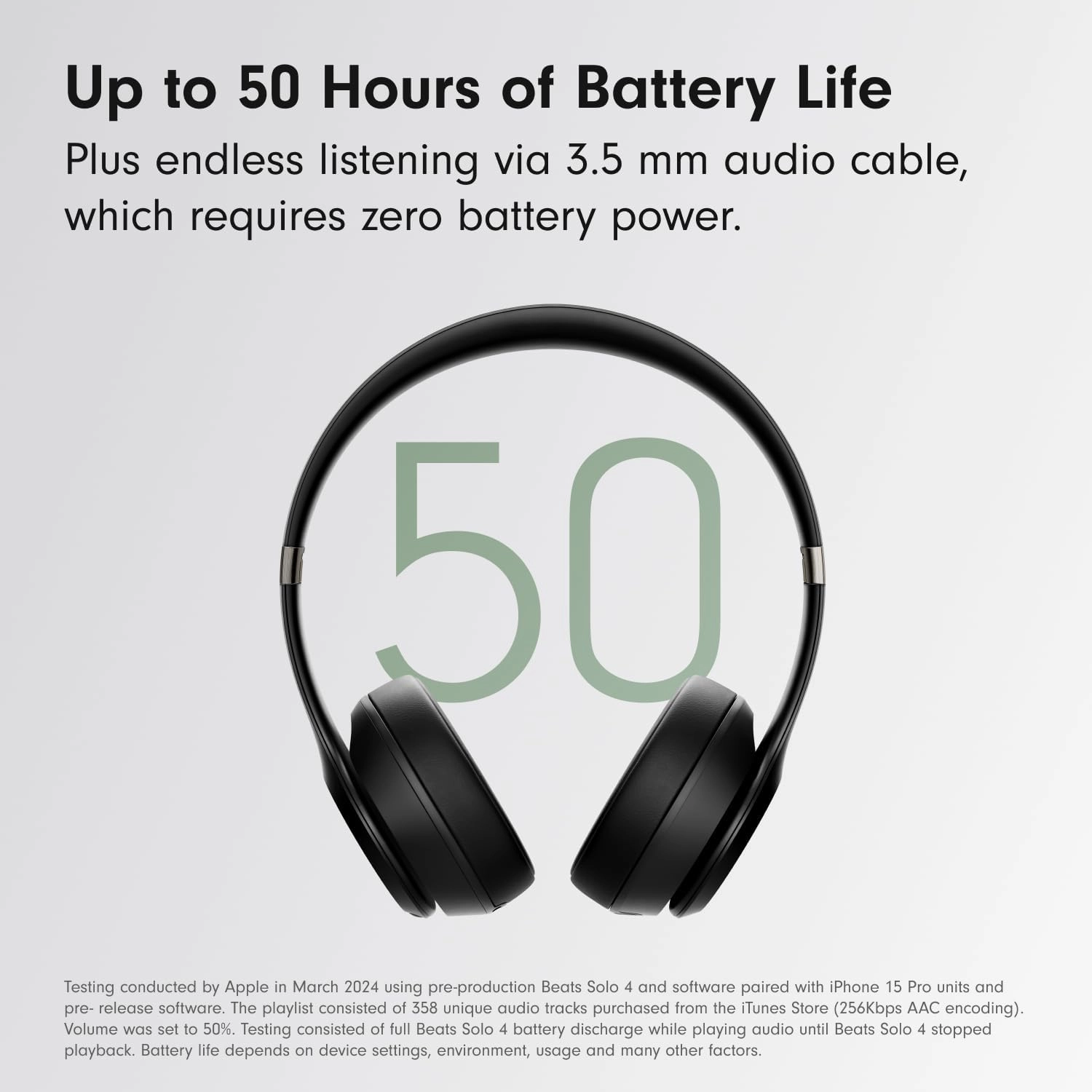 Beats Solo 4  Wireless Bluetooth On-Ear Headphones, Apple & Android Compatible, Up to 50 hours of Battery Life  Black & Gold