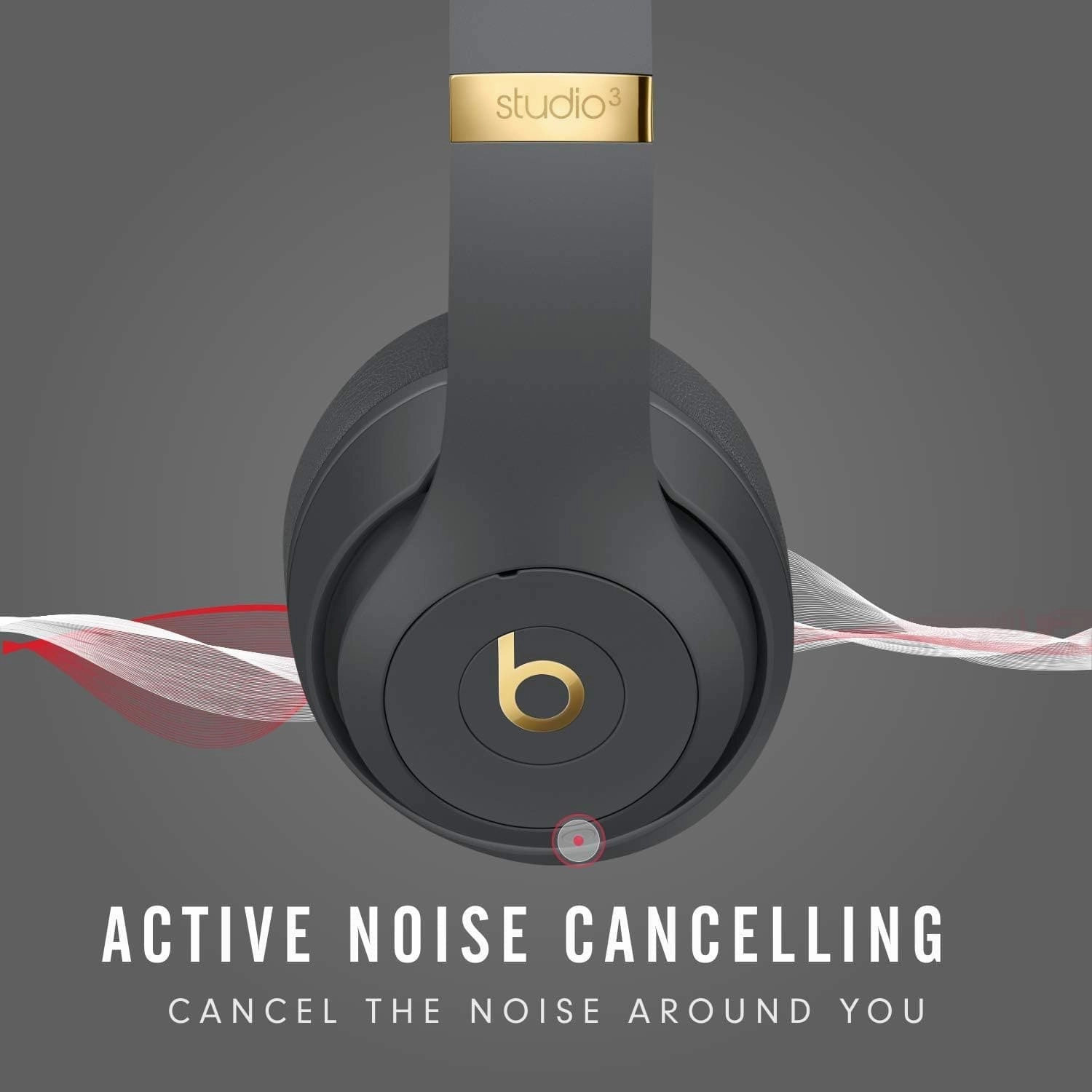 Beats Studio3 Wireless Noise Cancelling Over-Ear Headphones - Shadow Grey