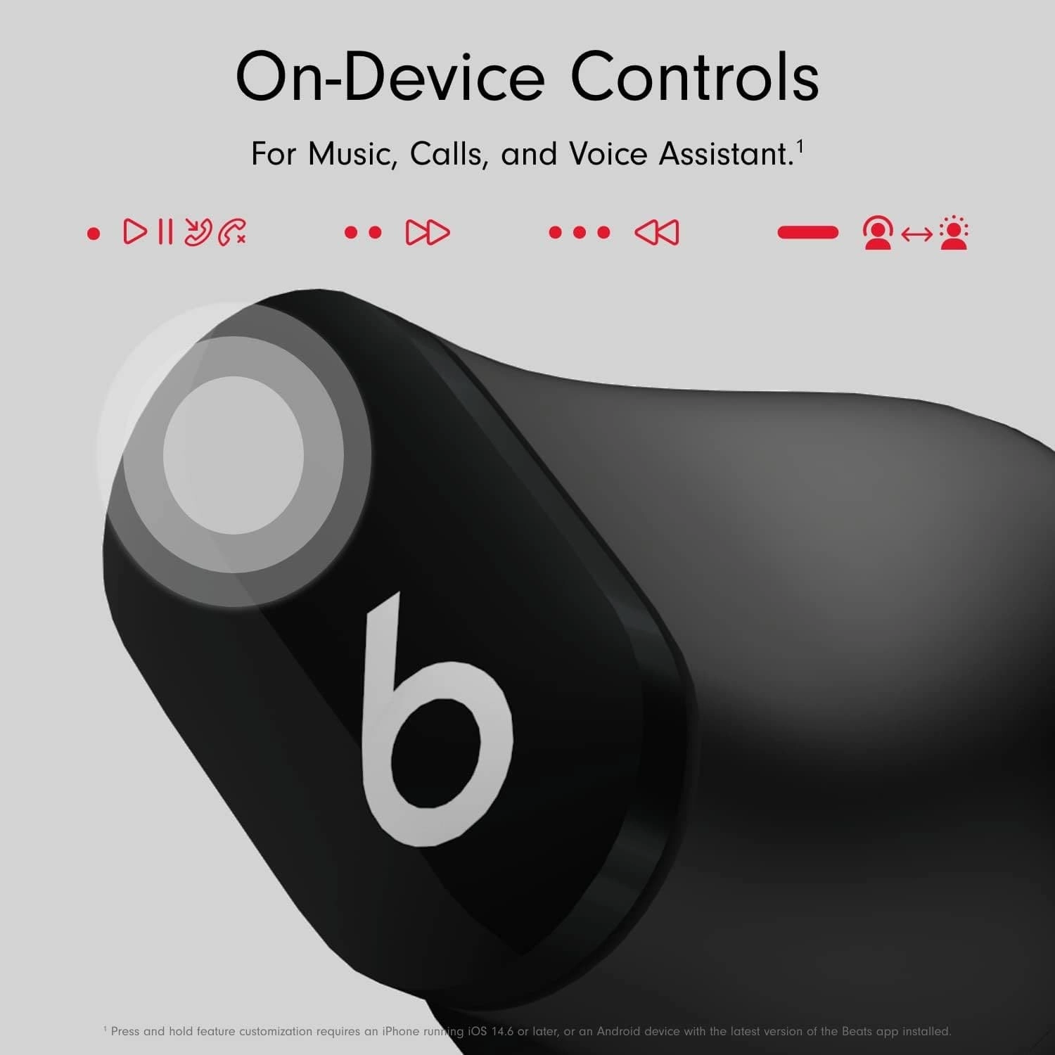 Beats Studio Buds - True Wireless Noise Cancelling Earbuds, Black