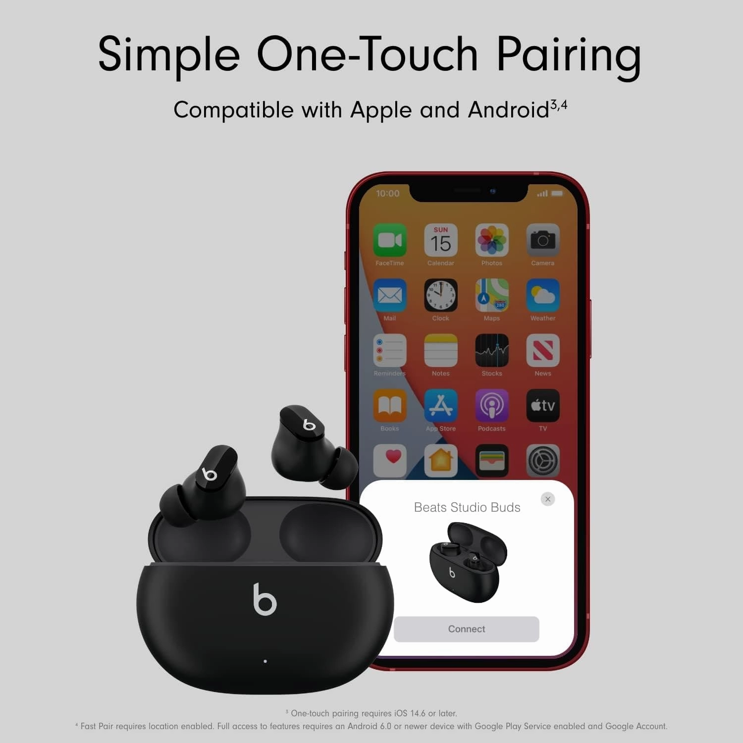 Beats Studio Buds - True Wireless Noise Cancelling Earbuds, Black