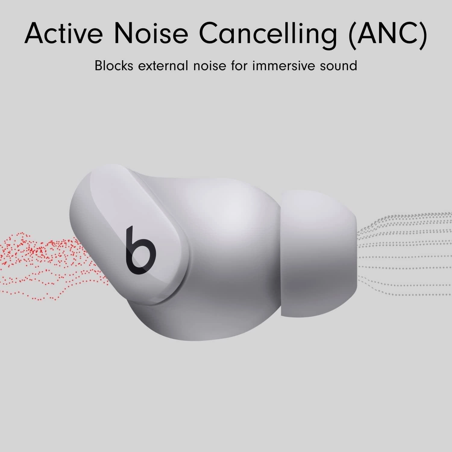 Beats Studio Buds  True Wireless Noise Cancelling Earbuds- Moon Grey