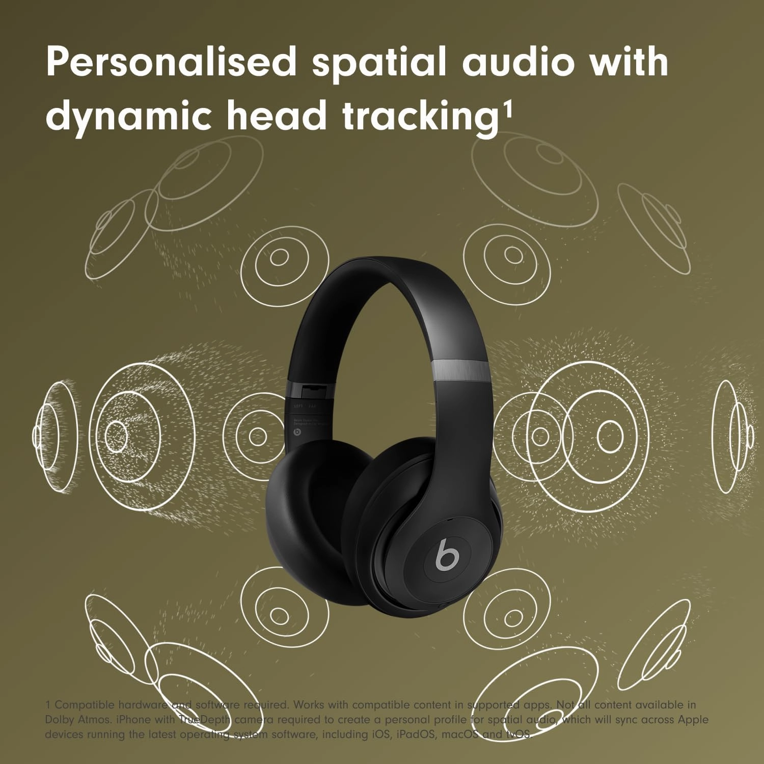Beats Studio Pro  Wireless Bluetooth Noise Cancelling Headphones  Personalised Spatial Audio, USB-C Lossless Audio, Apple & Android Compatibility, Up to 40 Hours Battery Life  Black