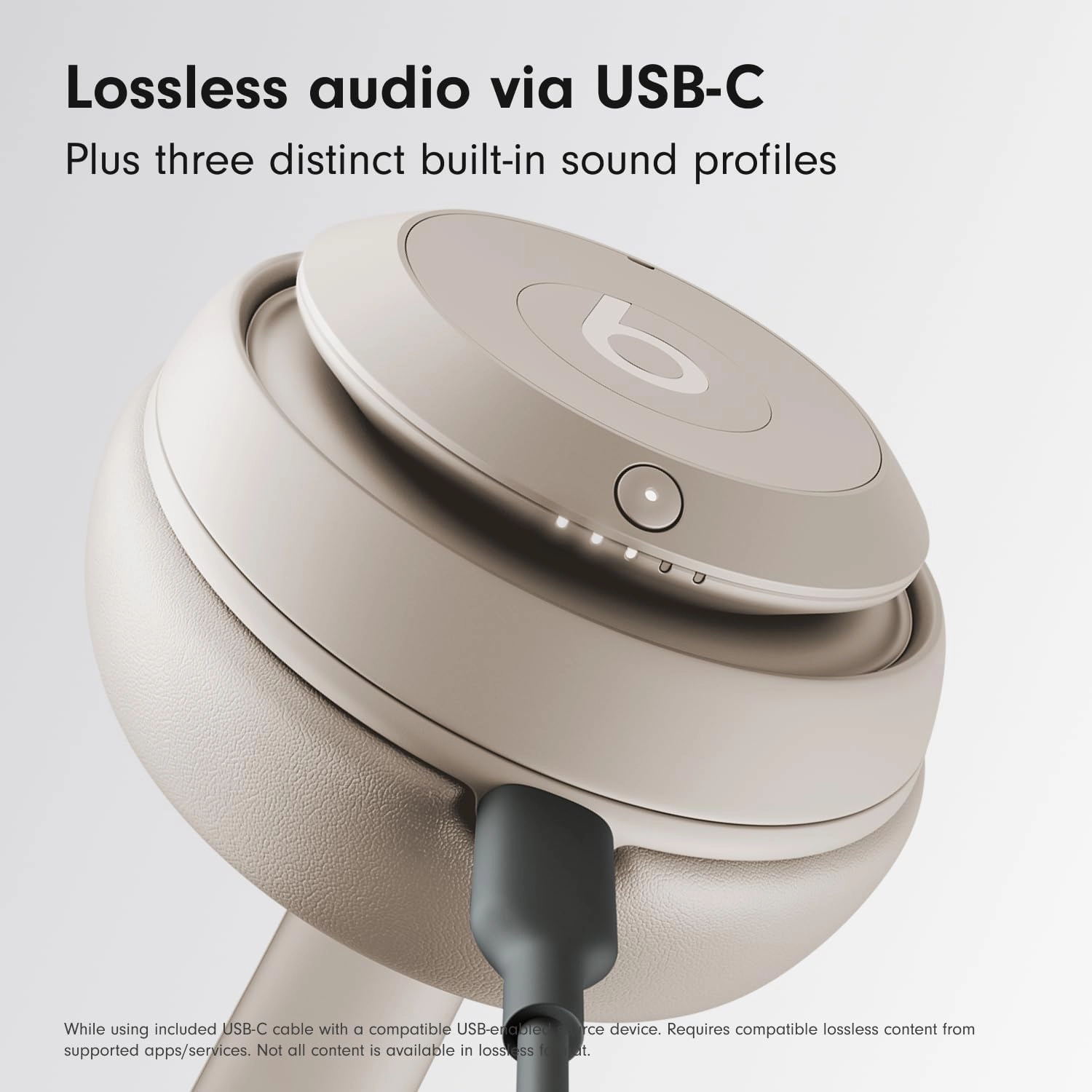 beats Studio Pro  Wireless Bluetooth Noise Cancelling Headphones  Personalised Spatial Audio, USB-C Lossless Audio, Apple & Android Compatibility, Up to 40 Hours Battery Life  Sandstone