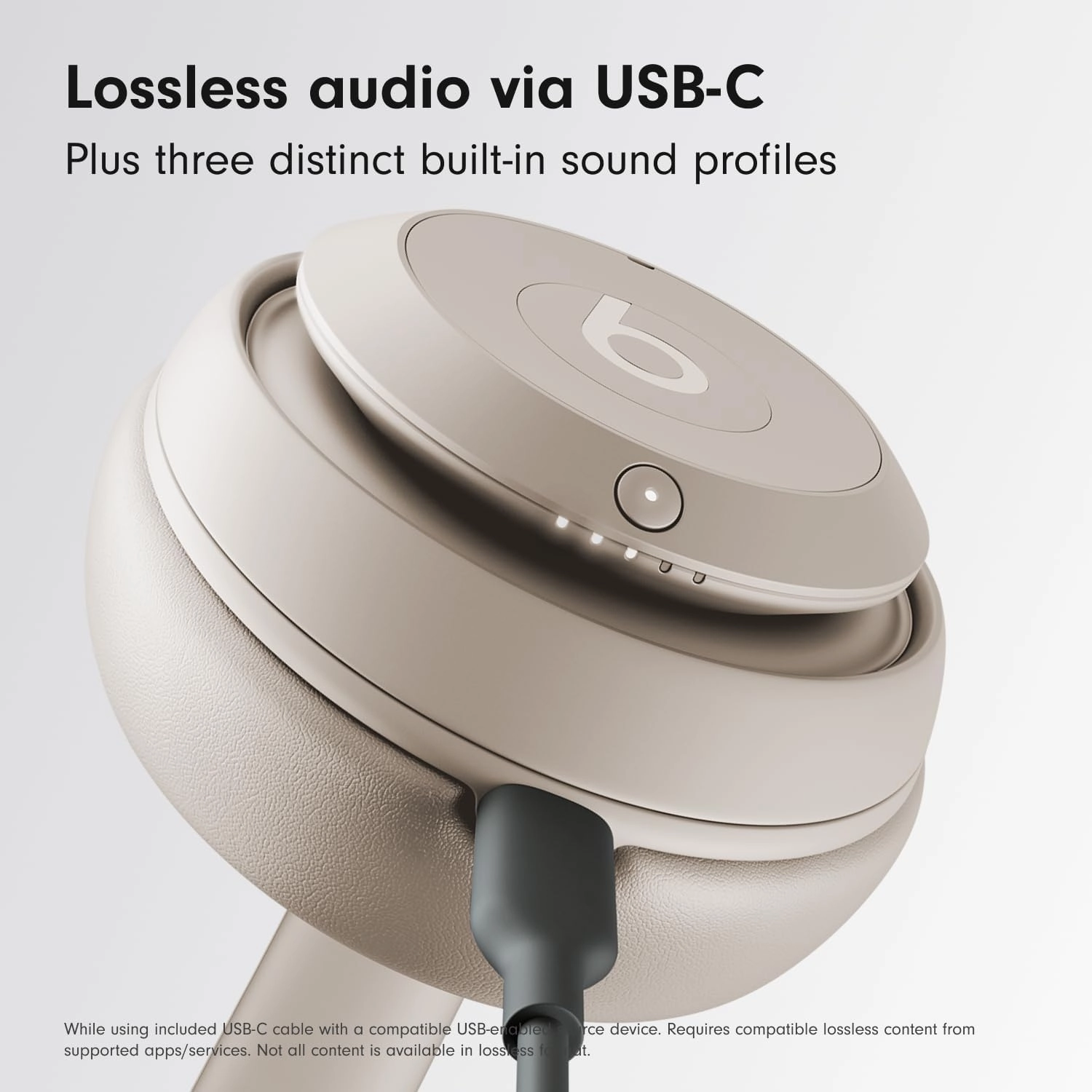 beats Studio Pro  Wireless Bluetooth Noise Cancelling Headphones  Personalised Spatial Audio, USB-C Lossless Audio, Apple & Android Compatibility, Up to 40 Hours Battery Life  Sandstone