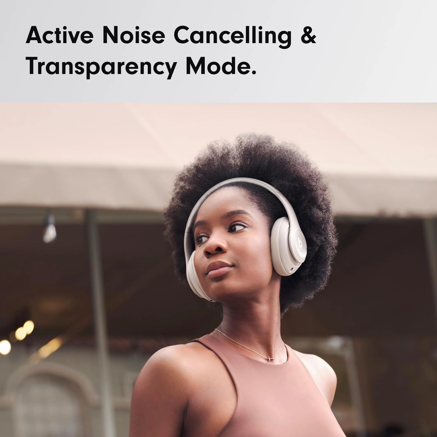 Beats Studio Pro  Wireless Bluetooth Noise Cancelling Headphones  Personalised Spatial Audio, USB-C Lossless Audio, Apple & Android Compatibility, Up to 40 Hours Battery Life  Sandstone