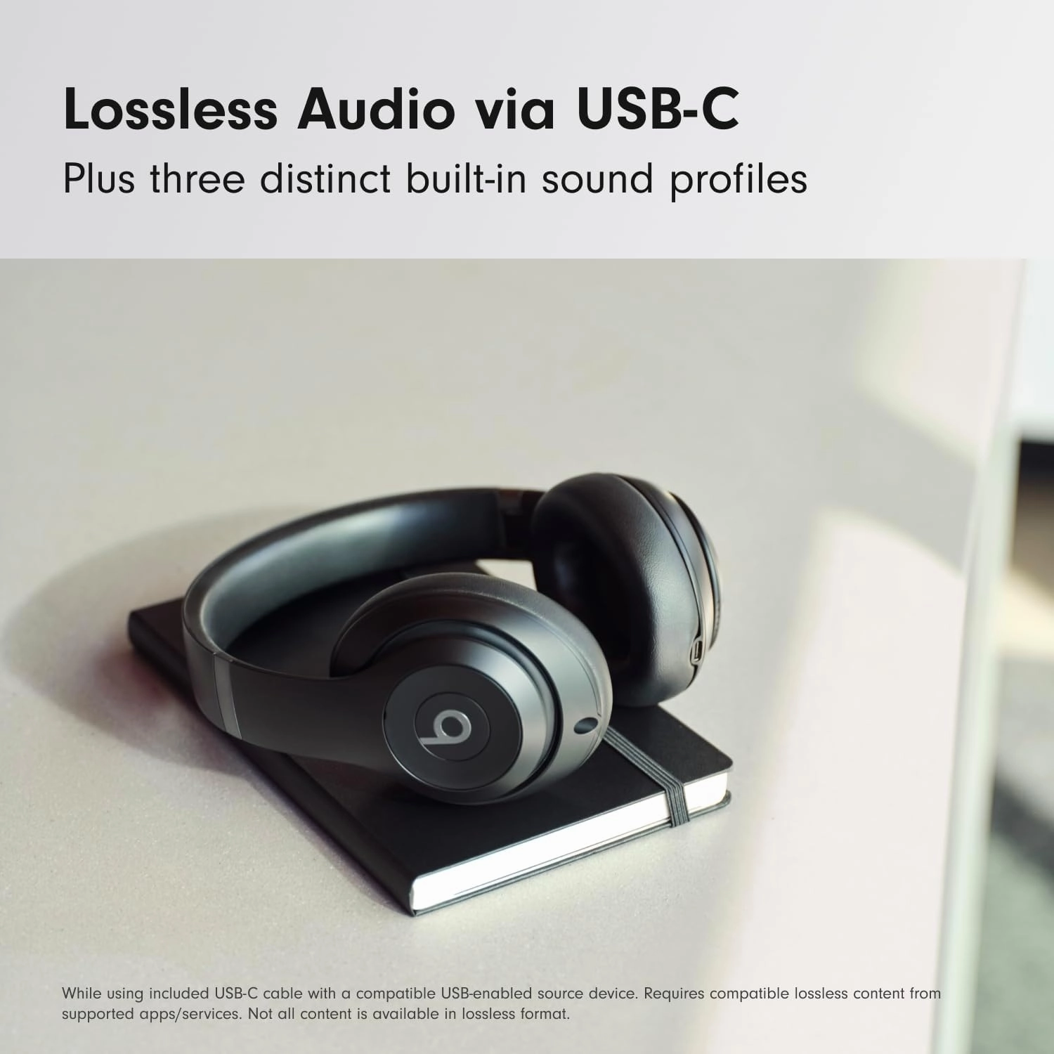 Beats Studio Pro Wireless Noise Cancelling Headphones, Personalized Spatial Audio, USB-C Lossless Audio, 40-Hour Battery, Apple & Android Compatible  Black