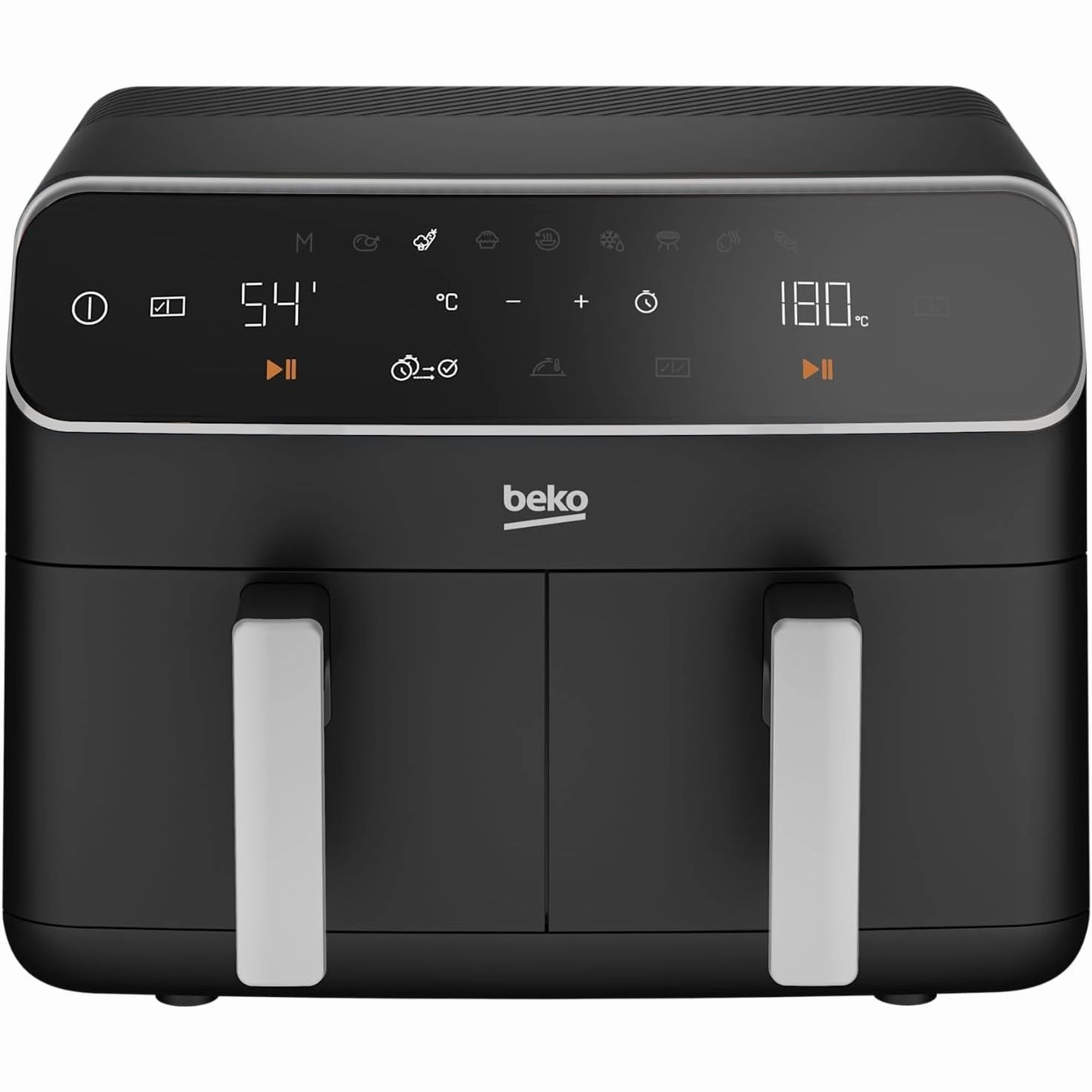 Beko Dual Zone Air Fryer ExpertFry FRL5388B  8.5L Capacity, Smart Finish, Match Cook, 9 Automatic Functions, Dehydrate, Black
