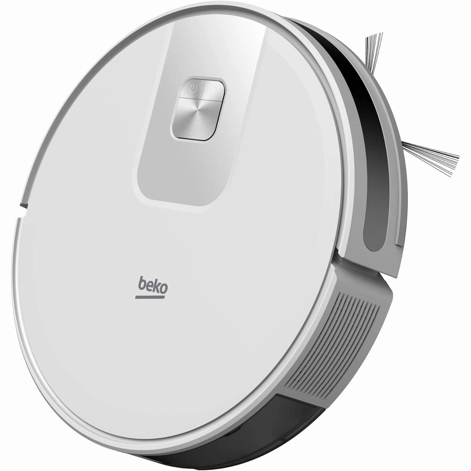 Beko VRR60314VW Robot Vacuum Cleaner - 2000Pa Suction, 150 Min Run Time, 4 Cleaning Modes, Mop & Water Tank, WiFi/Smartphone Compatible