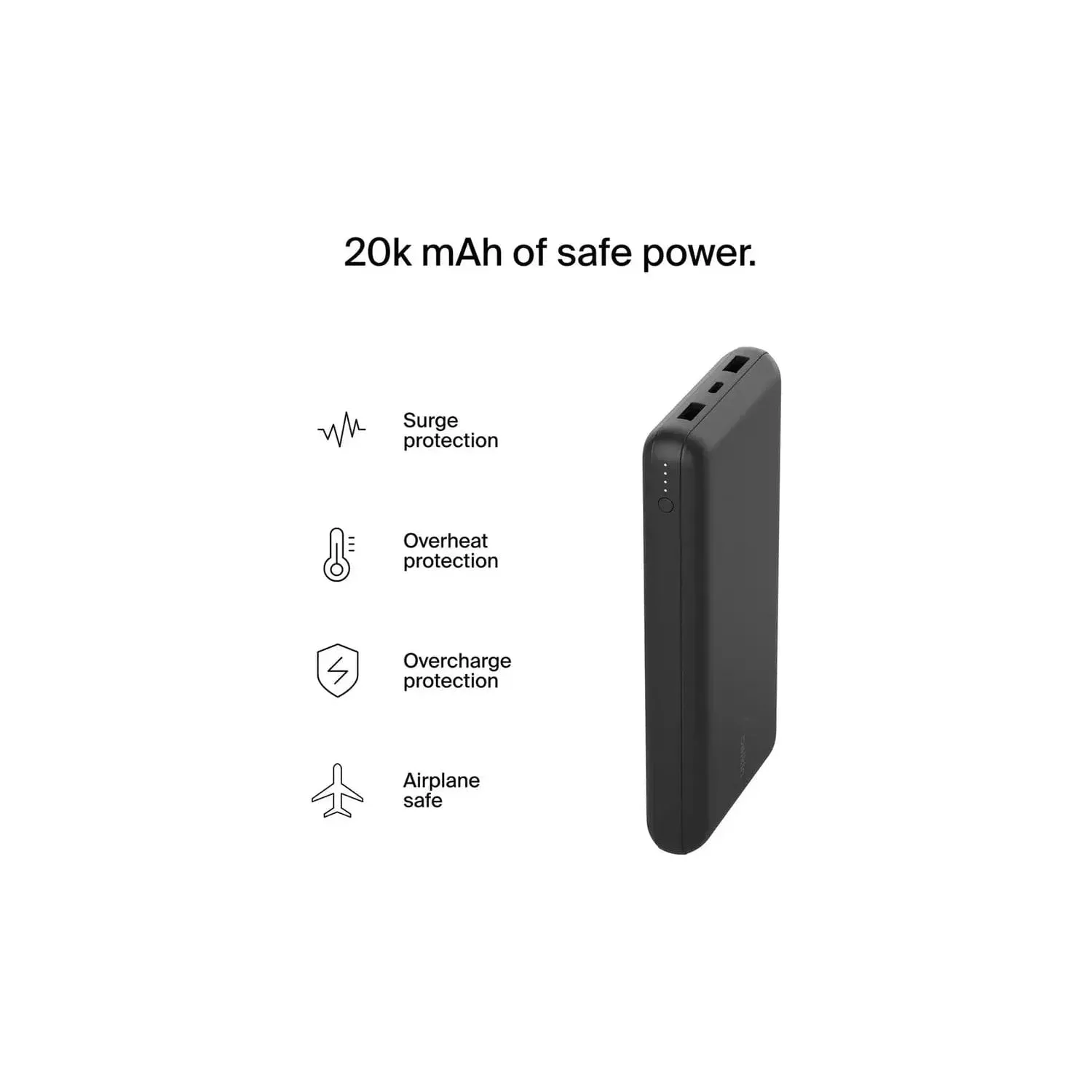 Belkin 20000mAh Portable Power Bank - Black