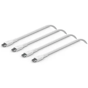 Belkin BoostCharge USB-C to USB-C fast charger cable, USB type C charger cable fast charging for iPhone 15, Samsung Galaxy S24, Google Pixel, iPad, MacBook, Nintendo Switch and more - 1m, 2pack, White playstation 5, ps5 accessories, playstation games onlin