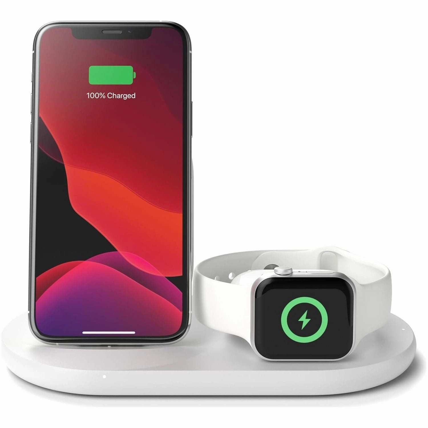Belkin 3 in 1 Wireless Charger Stand Including Plug - White