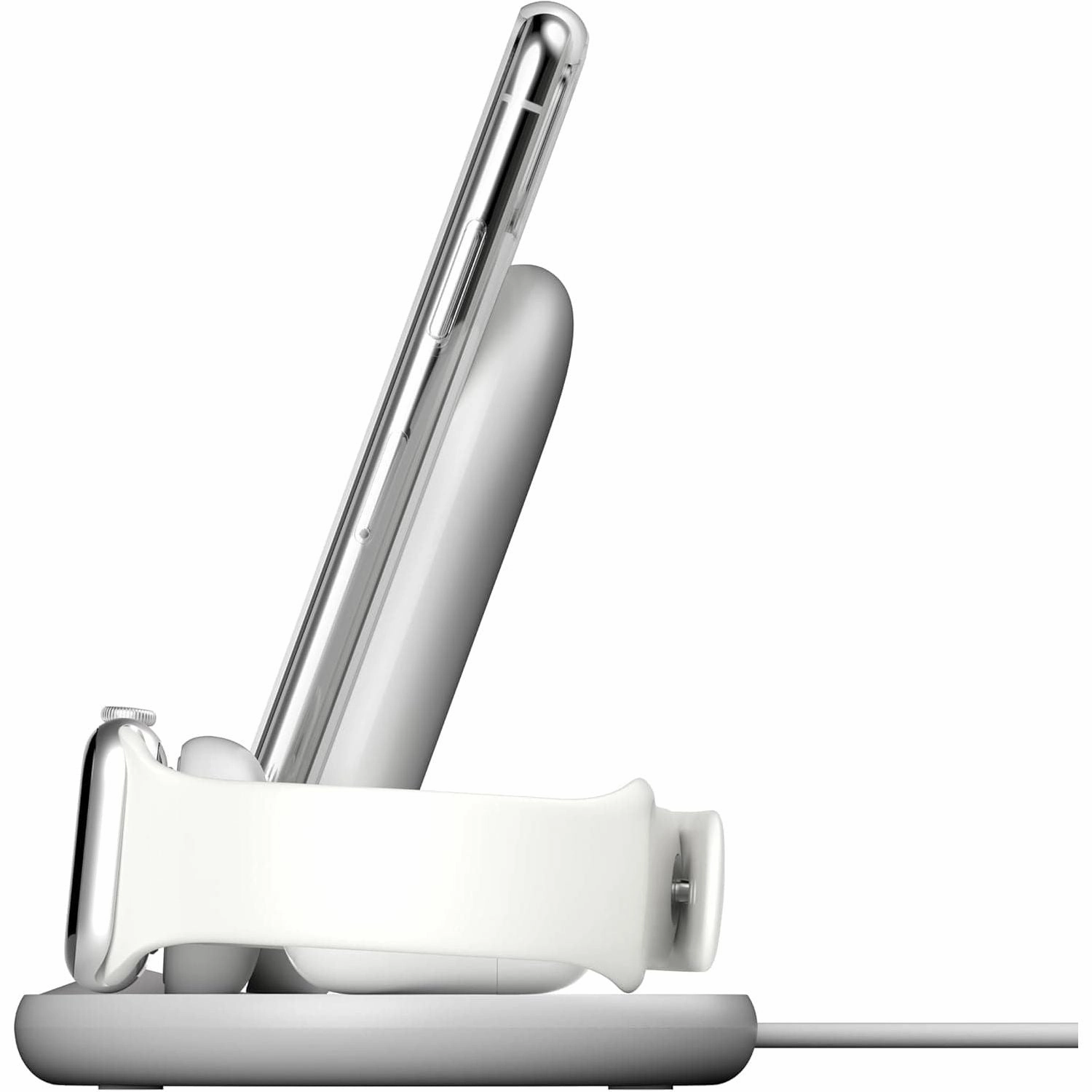 Belkin 3 in 1 Wireless Charger Stand Including Plug - White