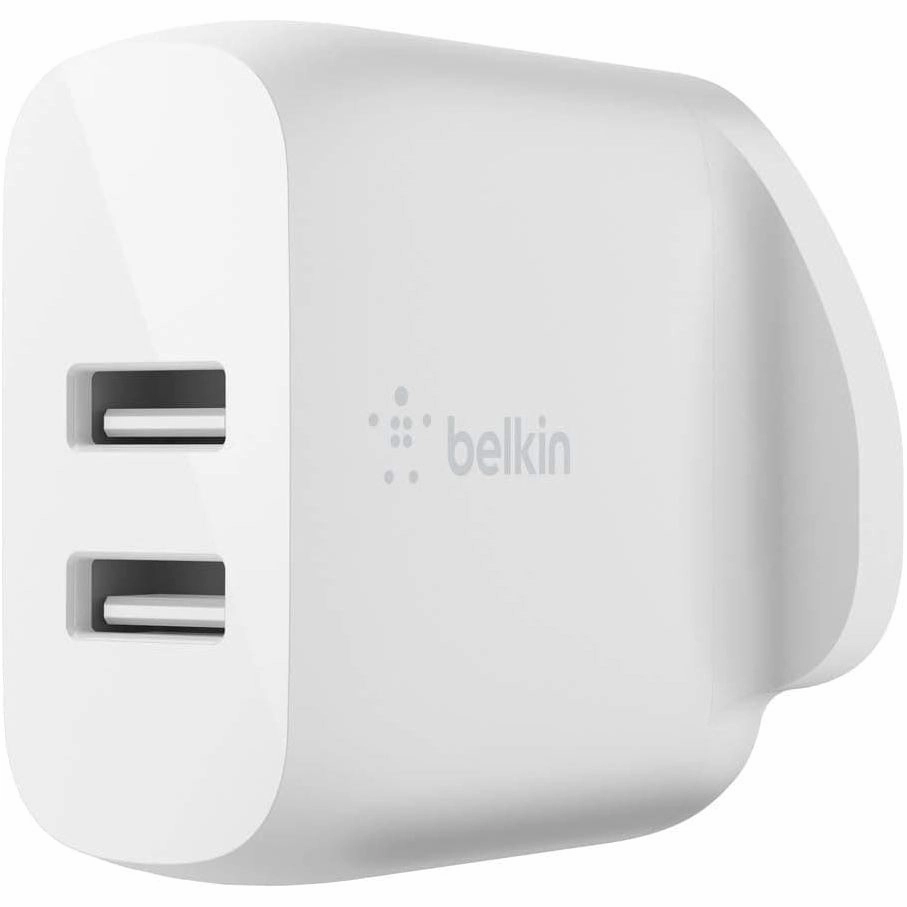 Belkin Boost Charge Dual USB-A Wall Charger 24 W   USB-A to USB-C Cable