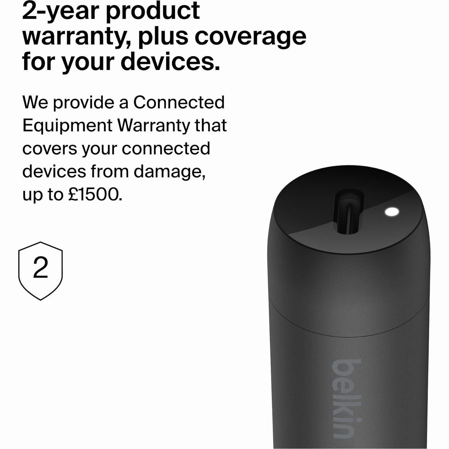 Belkin BoostCharge 30W USB-C Fast Car Charger  Compact Design with USB-C to USB-C Cable  Universal for iPhone 16/15, Galaxy S23, Note & More  Black