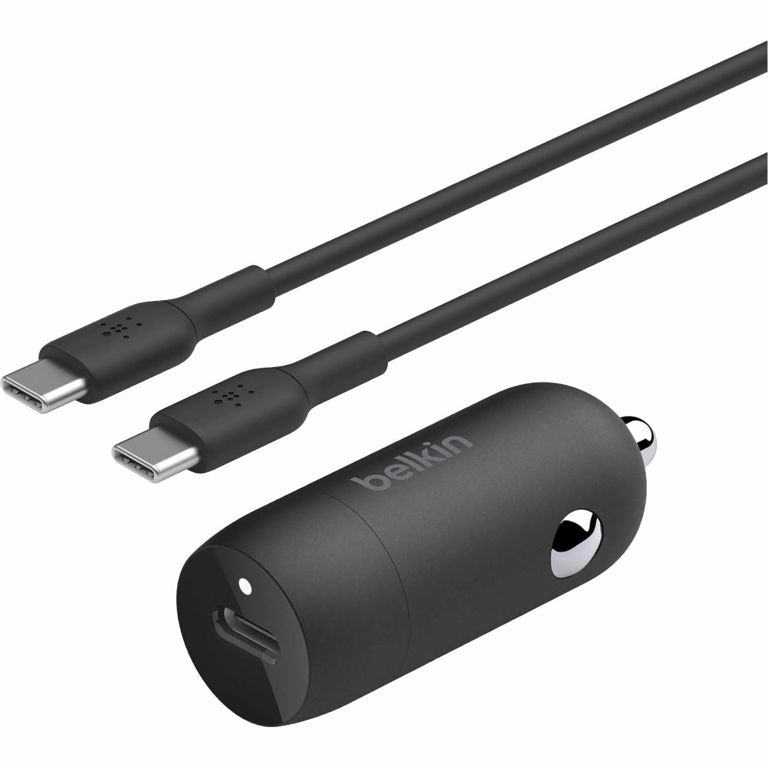 Belkin BoostCharge 30W USB-C Fast Car Charger  Compact Design with USB-C to USB-C Cable  Universal for iPhone 16/15, Galaxy S23, Note & More  Black nintendo switch accessories, buy nintendo switch, best switch games