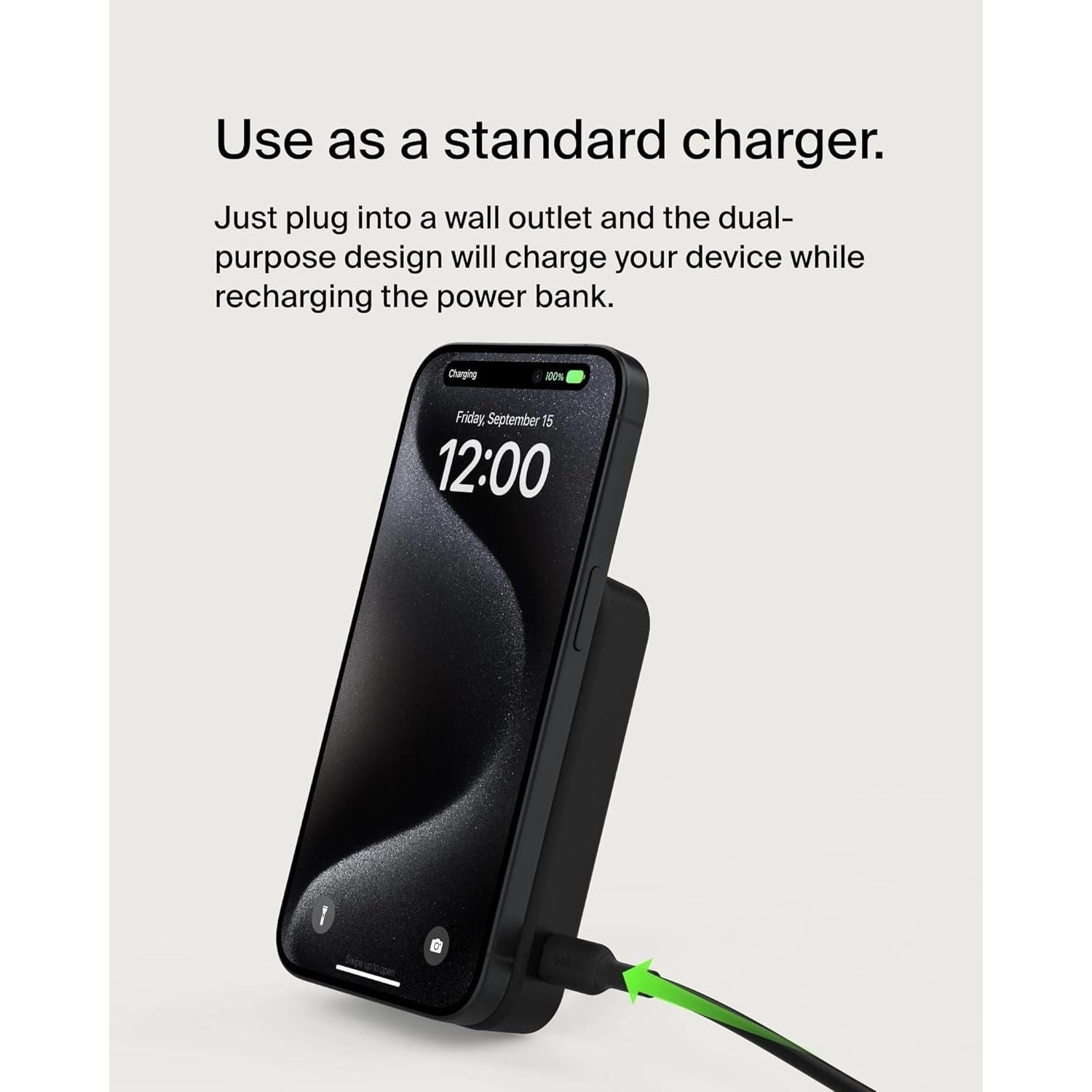 Belkin BoostCharge Pro Magnetic 10K Power Bank with Cable