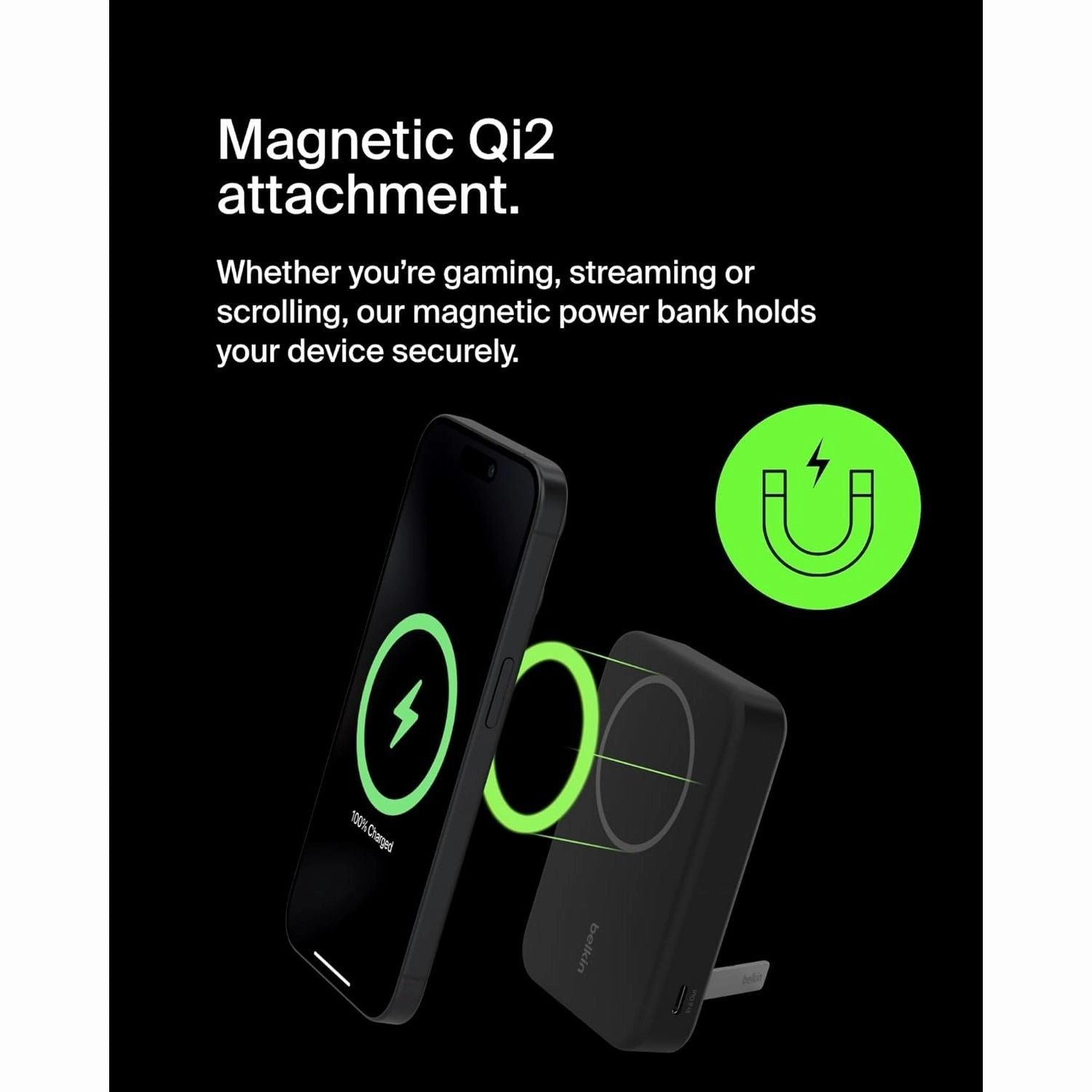 Belkin BoostCharge Pro Magnetic 10K Power Bank with Cable