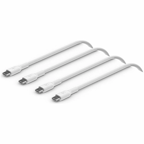 Belkin BoostCharge USB-C to USB-C fast charger cable, USB type C charger cable fast charging for iPhone 15, Samsung Galaxy S24, Google Pixel, iPad, MacBook, Nintendo Switch and more - 1m, 2pack, White nintendo switch accessories, buy nintendo switch, best 