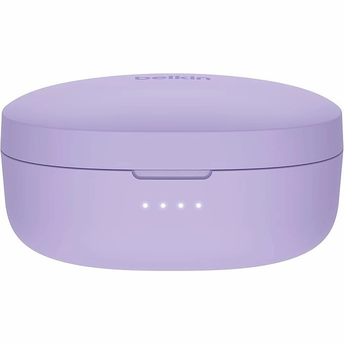 Belkin SoundForm Bolt True Wireless Earbuds, Wireless earphones with mic for iPhone, Galaxy and more - Lavender