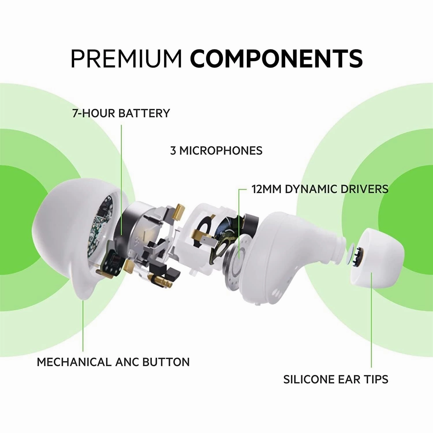 Belkin SoundForm Immerse, True Wireless Earbuds , White
