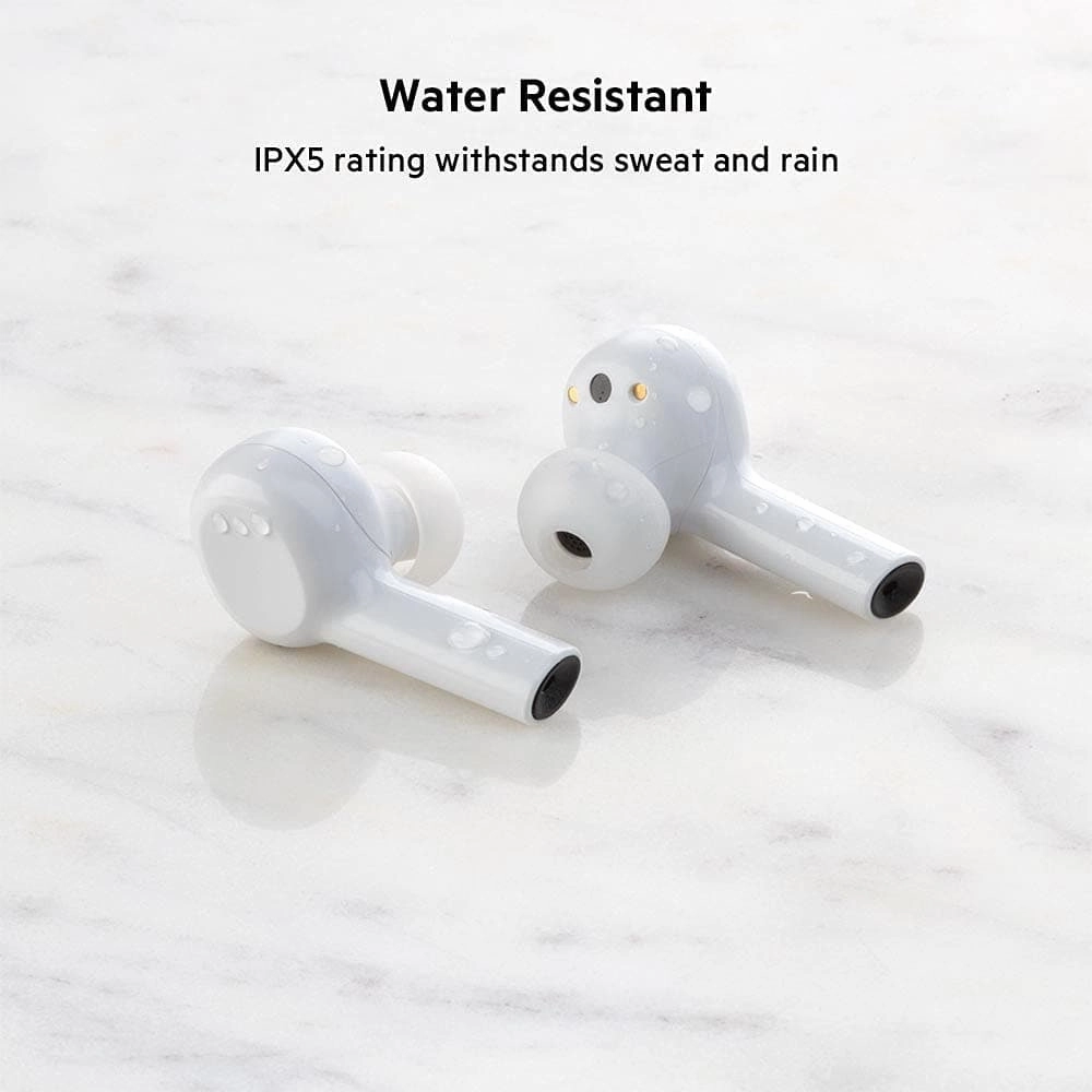 Belkin Wireless Bluetooth Earphones, SOUNDFORM Freedom True Wireless Earbuds with Wireless Charging Case IPX5 Certified Sweat and Water Resistant with Deep Bass for iPhones and Androids - White
