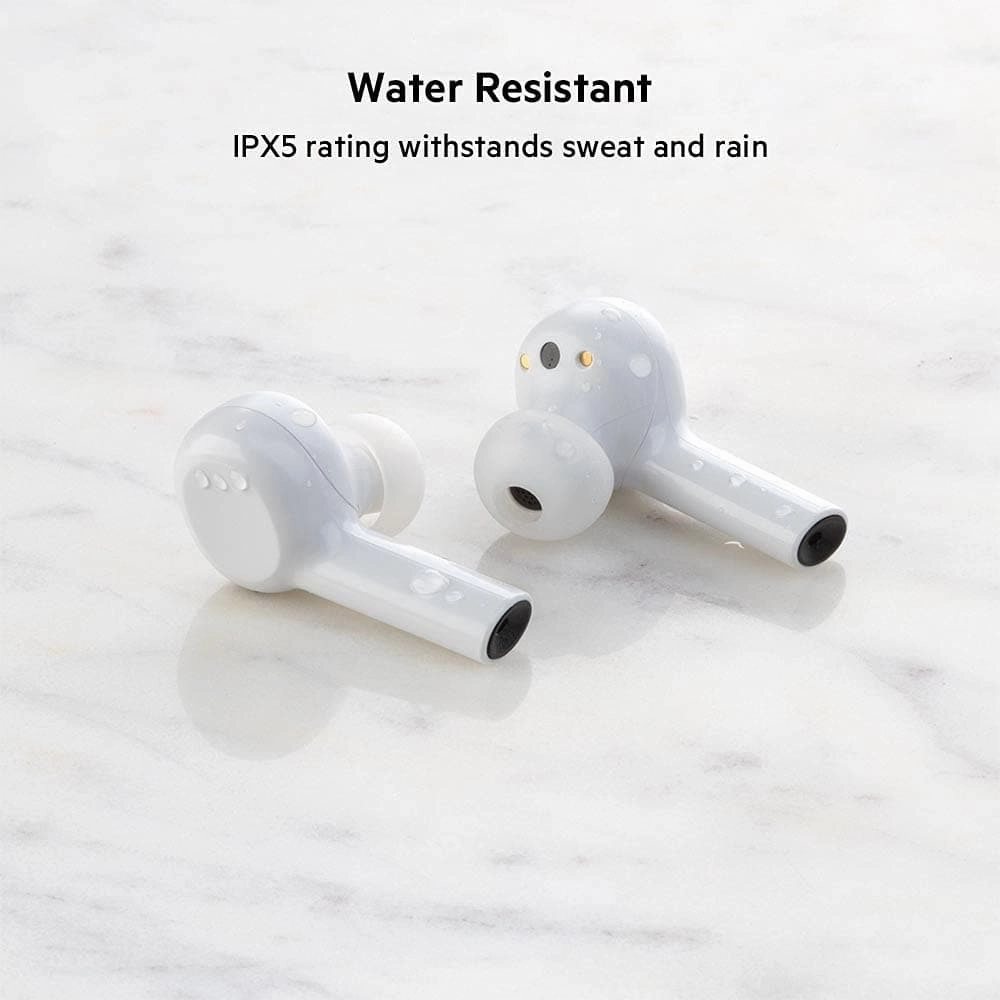 Belkin Wireless Bluetooth Earphones, SOUNDFORM Freedom True Wireless Earbuds with Wireless Charging Case IPX5 Certified Sweat and Water Resistant with Deep Bass for iPhones and Androids - White
